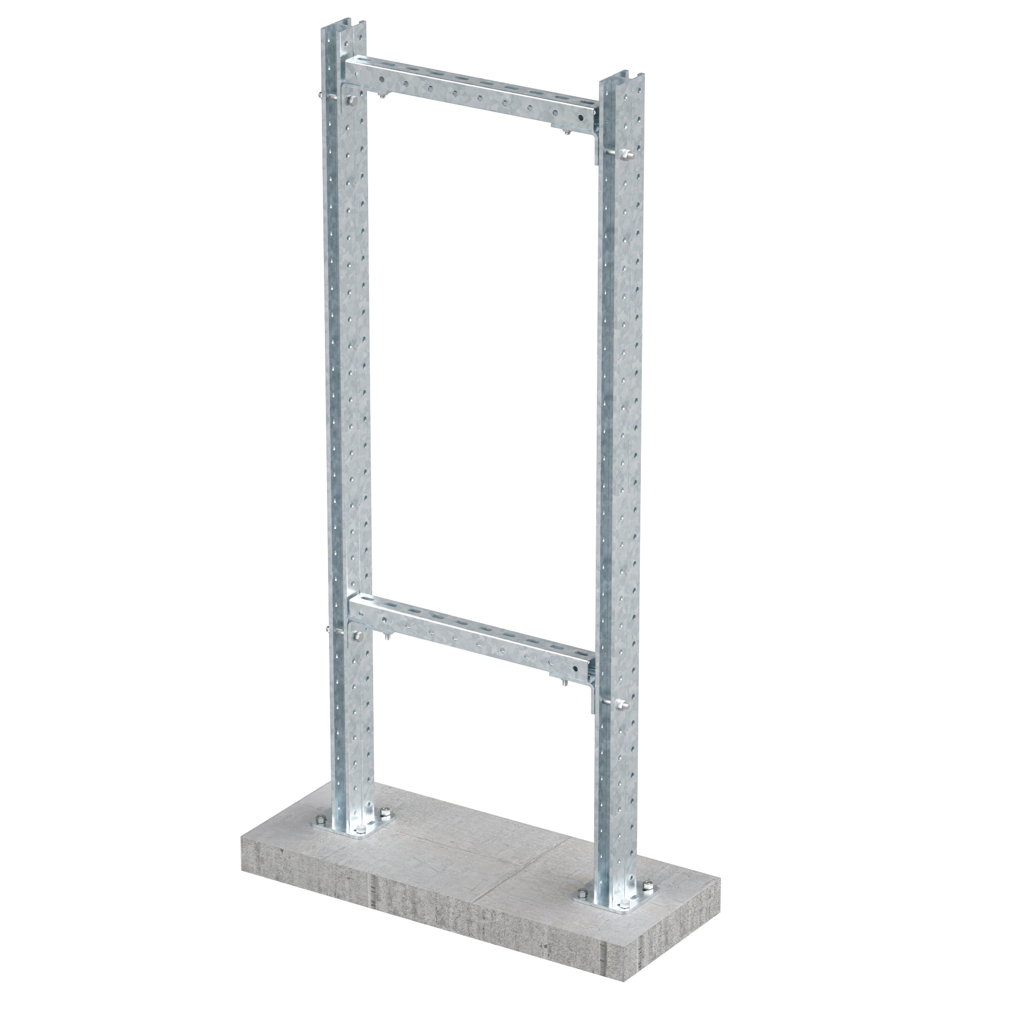 Рама монтажная, горячеоцинкованная , высота 1200 мм, ширина 600мм