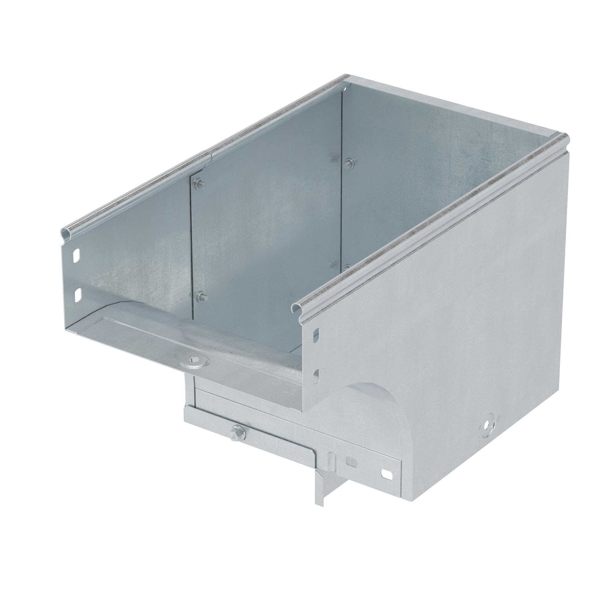 Угол CDSD 90 вертикальный внеш. переходник прав. осн.400 H100 в комплекте с крепежными элементами и соединительными пластинами, необходимыми для монтажа, горячеоцинкованный