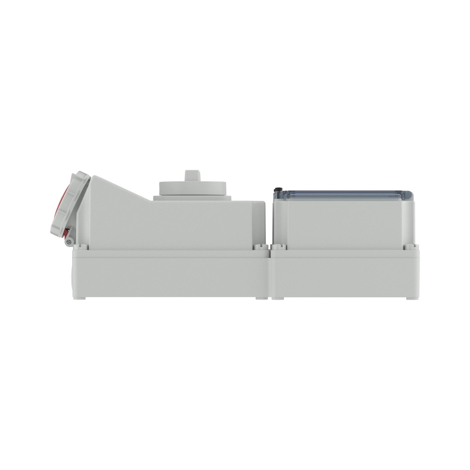 Розетка настенная с механической блокировкой и DIN-рейкой на 6 модулей WSD IP67 16А 3P+E 400В