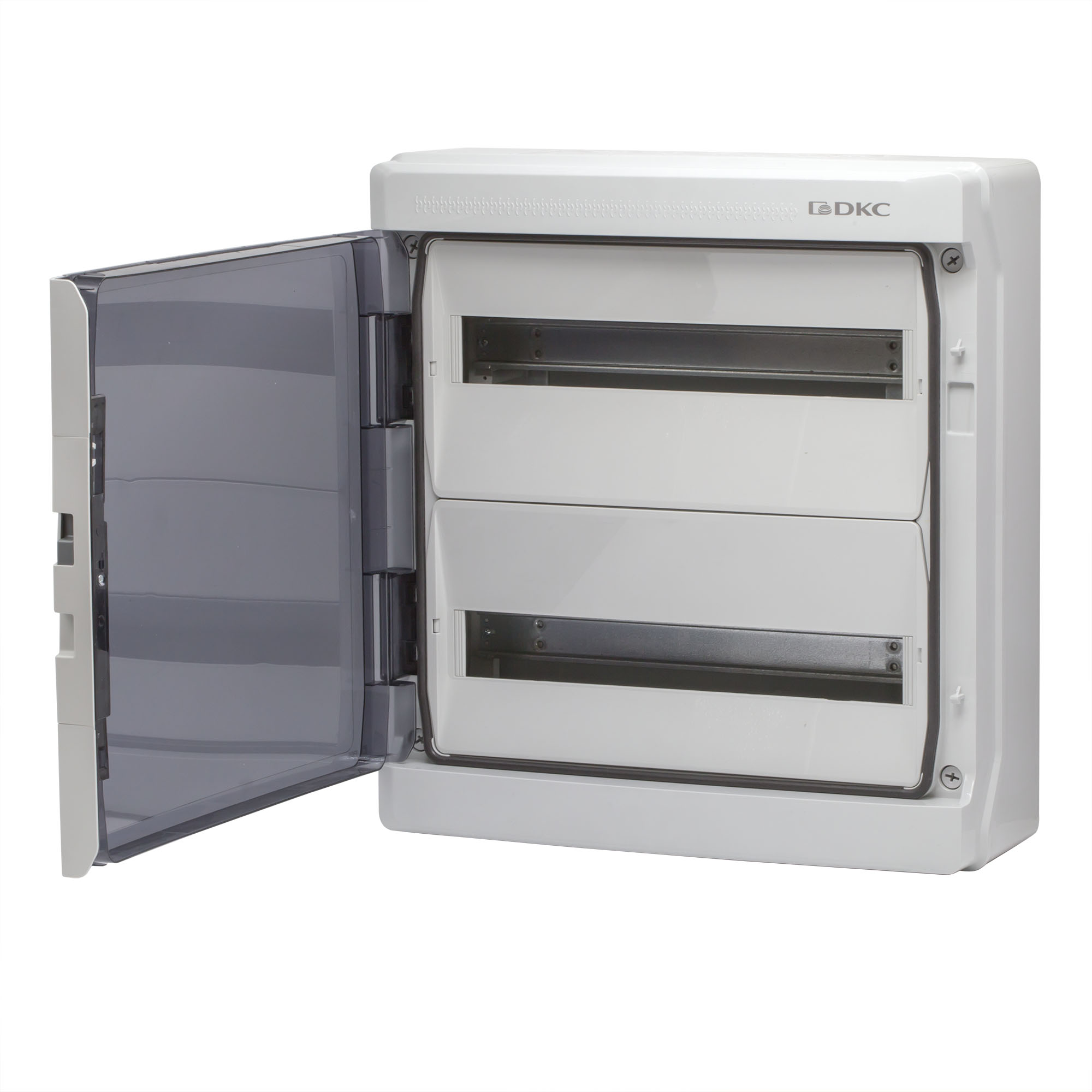 Щиток настенный с дверцей 36 мод.,IP65, серый, с клеммным блоком 63А