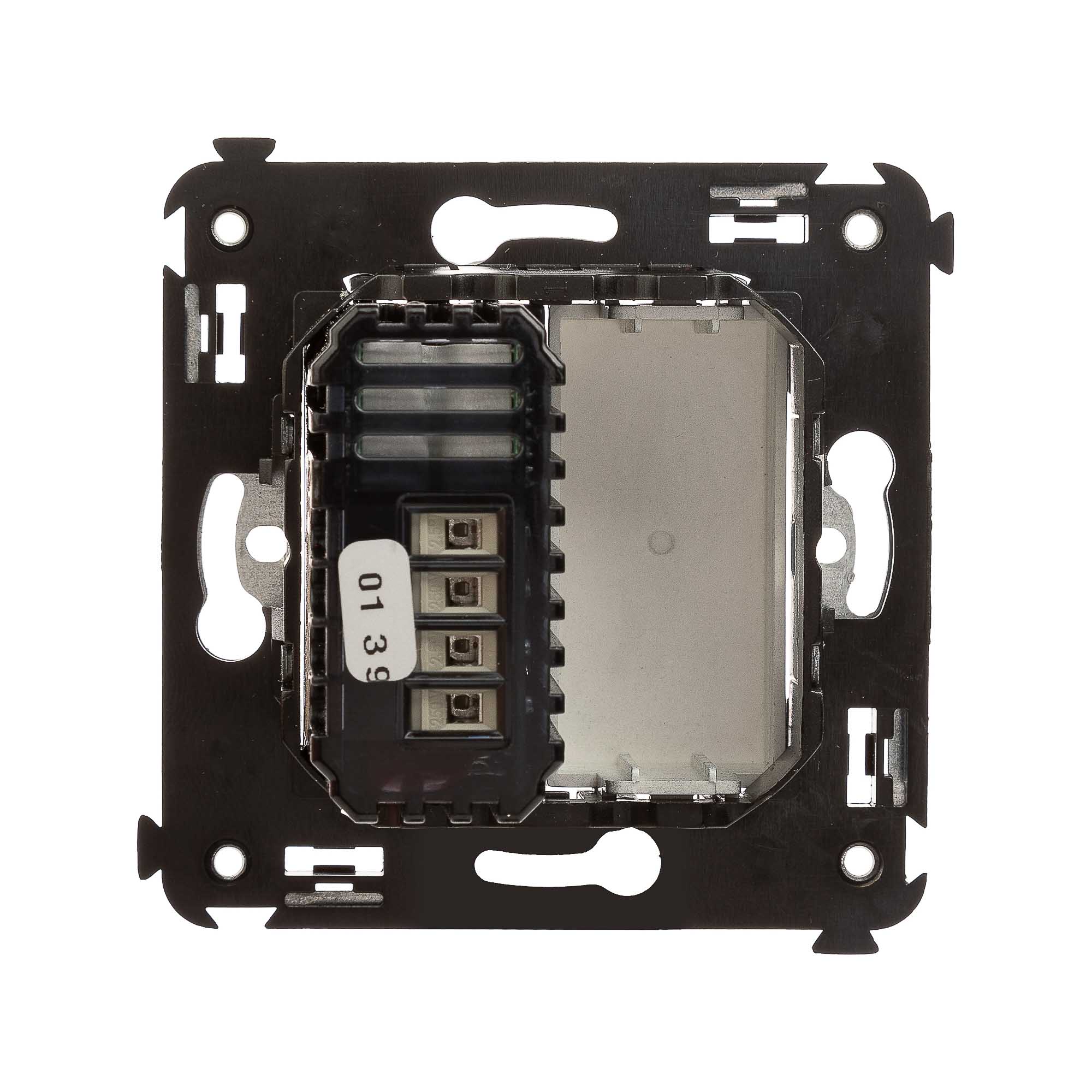 Диммер кнопочный в стену для LED ламп, "Avanti", "Закаленная сталь"