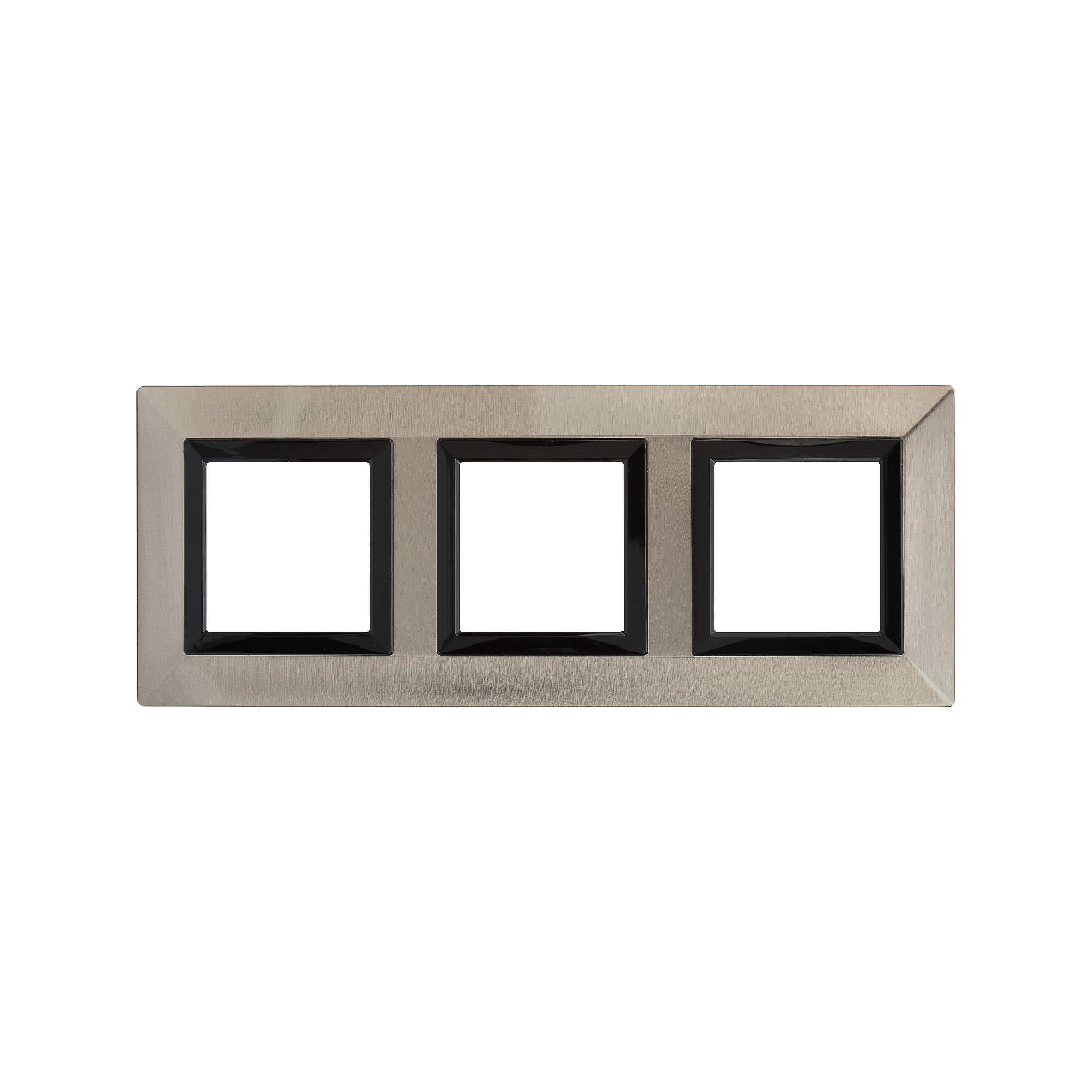 Рамка из металла, "Avanti", никелированная, 3 поста (6 мод.)