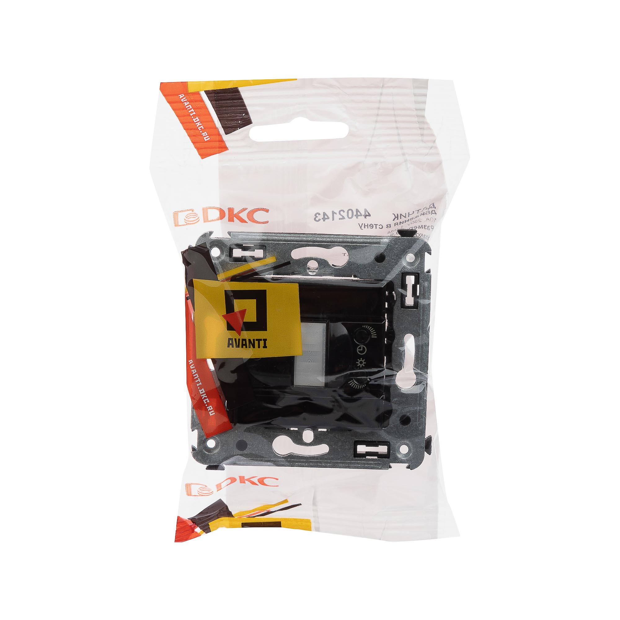 Датчик движения в стену, "Avanti", "Черный квадрат"