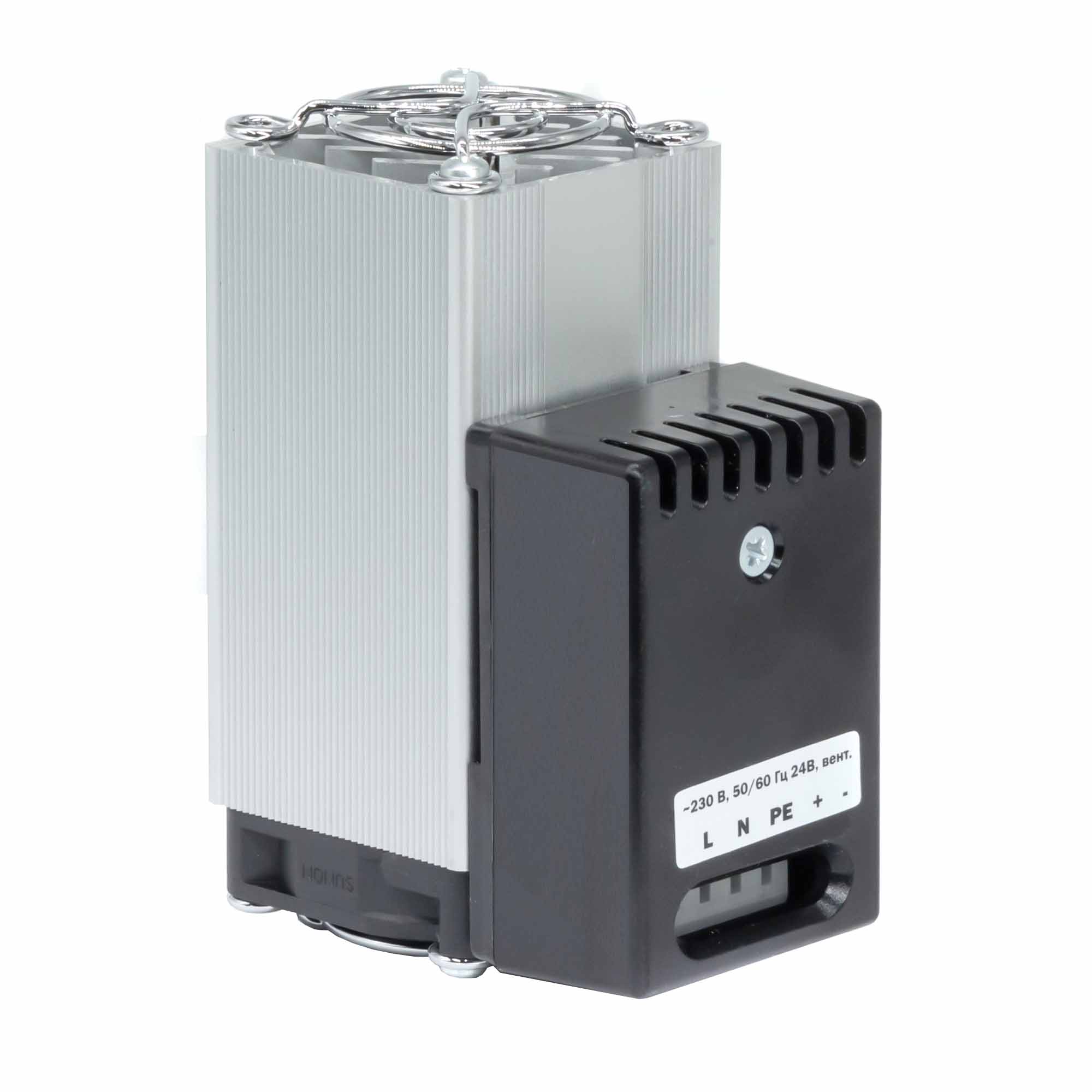 Компактный обогреватель с вентилятором 100 Вт, 230 В + 24 В DC