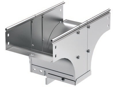 Ответвитель TDSR Т-обр. вертикальный переходник 400/300, в комплекте с крепежными элементами необходимыми для монтажа, горячеоцинкованный