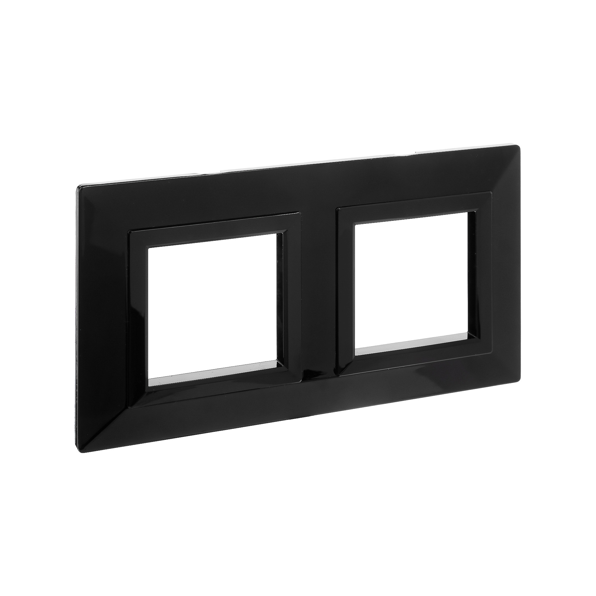 Рамка из металла, "Avanti", черная, 2 поста (4 мод.)