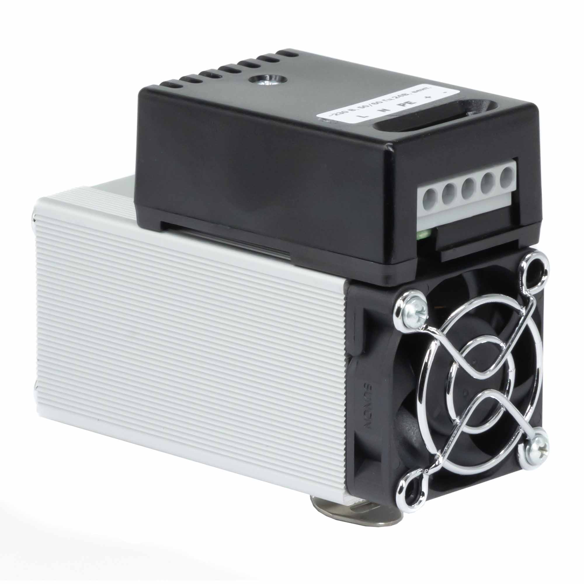 Компактный обогреватель с вентилятором 75 Вт, 230 В + 24 В DC