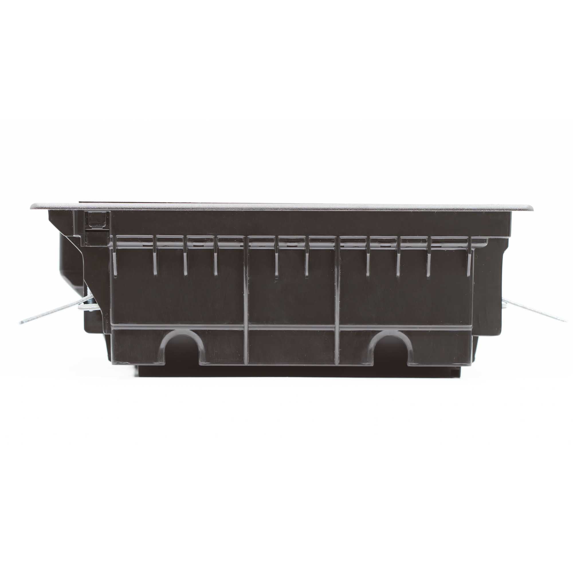 Лючок напольный 12 мод, черный RAL 9005