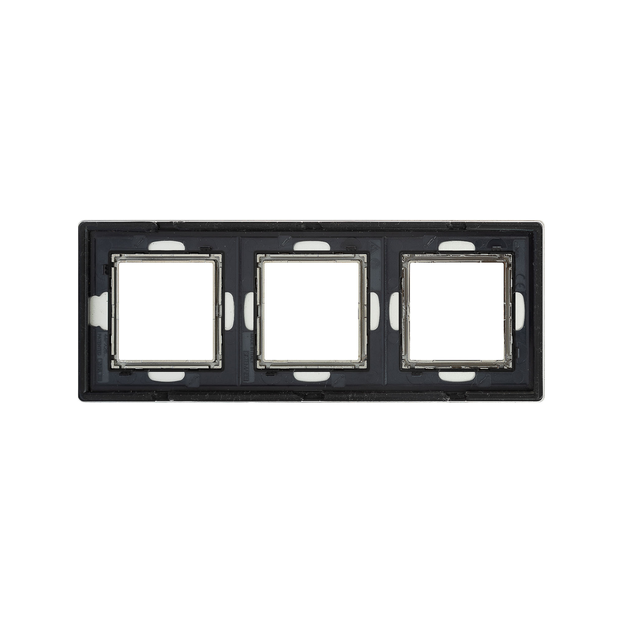 Рамка из алюминия, "Avanti", серая, 3 поста (6 мод.)