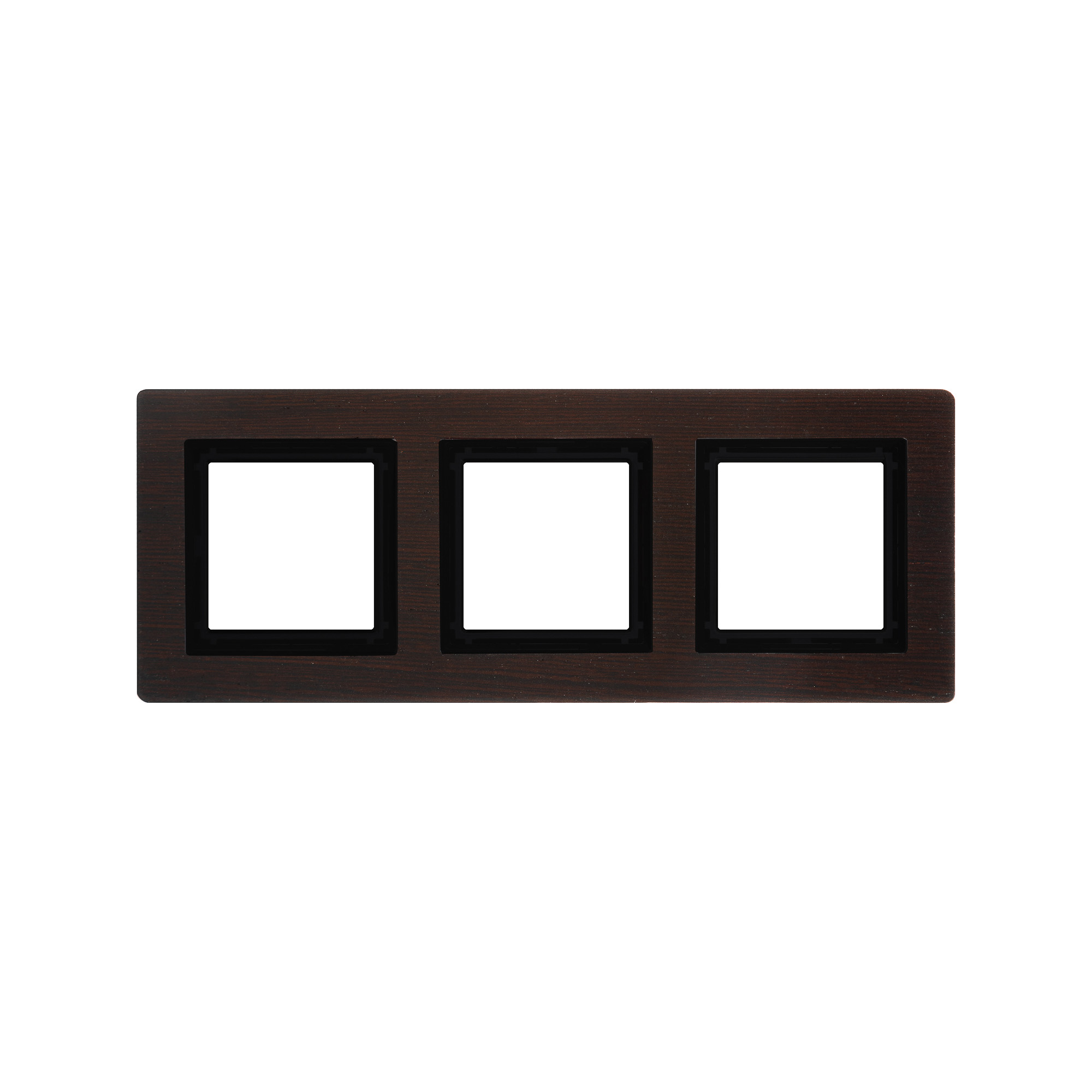 Рамка из натурального дерева, "Avanti", венге, 3 поста (6 мод.)