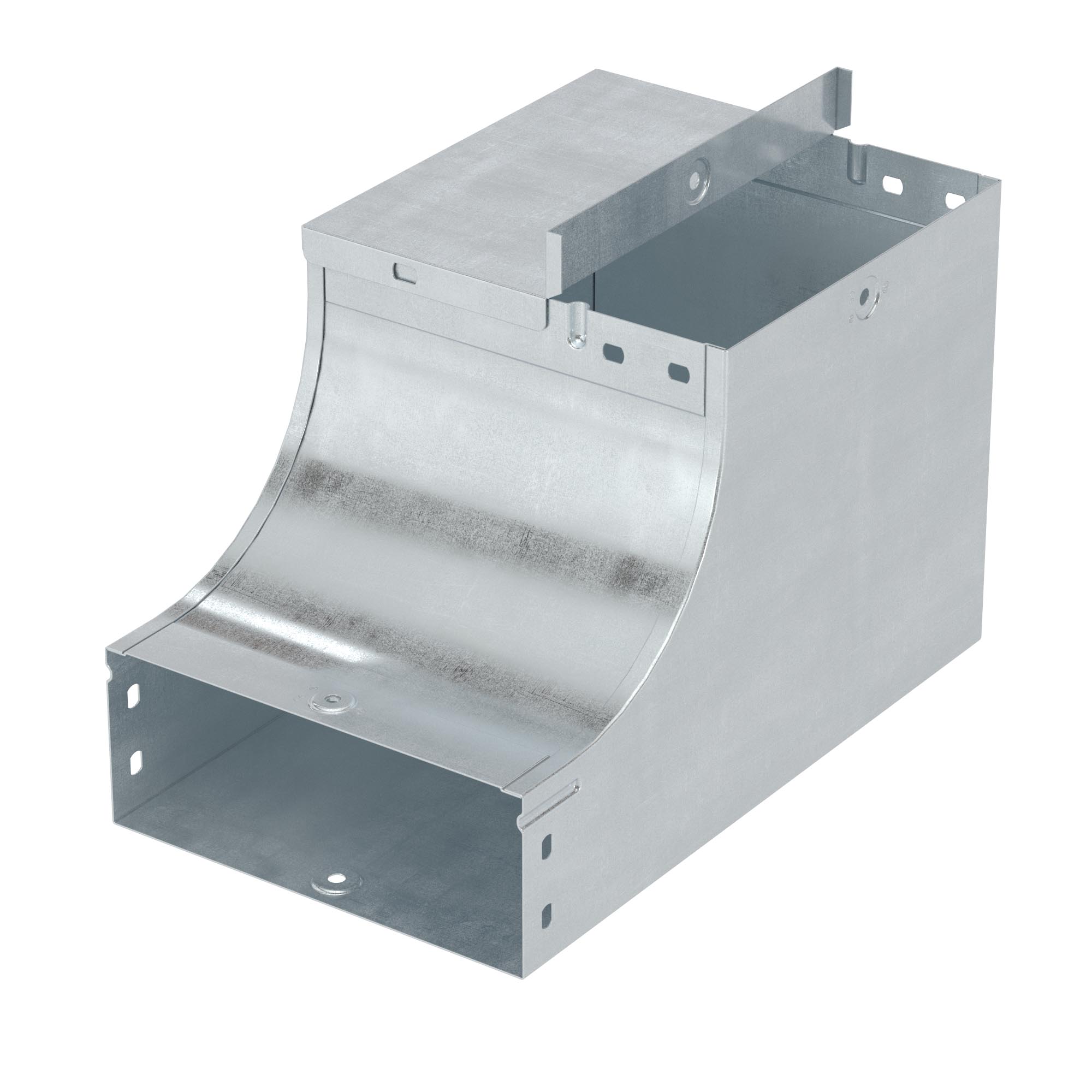 Угол  вертикальный внутренний, переходник CSSD 90 осн.500 H100 в комплекте с крепежными элементами и соединительными пластинами