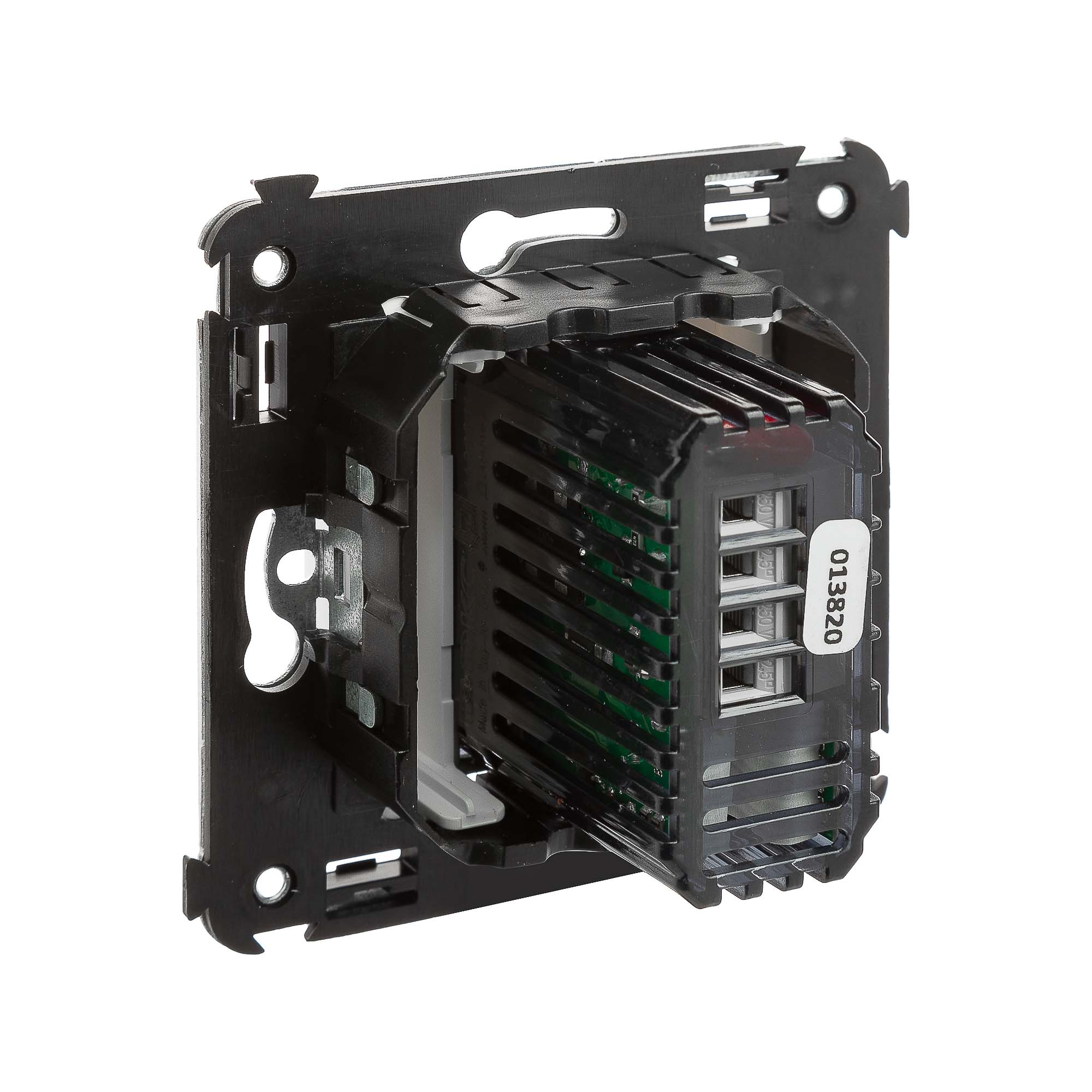 Диммер кнопочный в стену для LED ламп, "Avanti", "Белое облако"