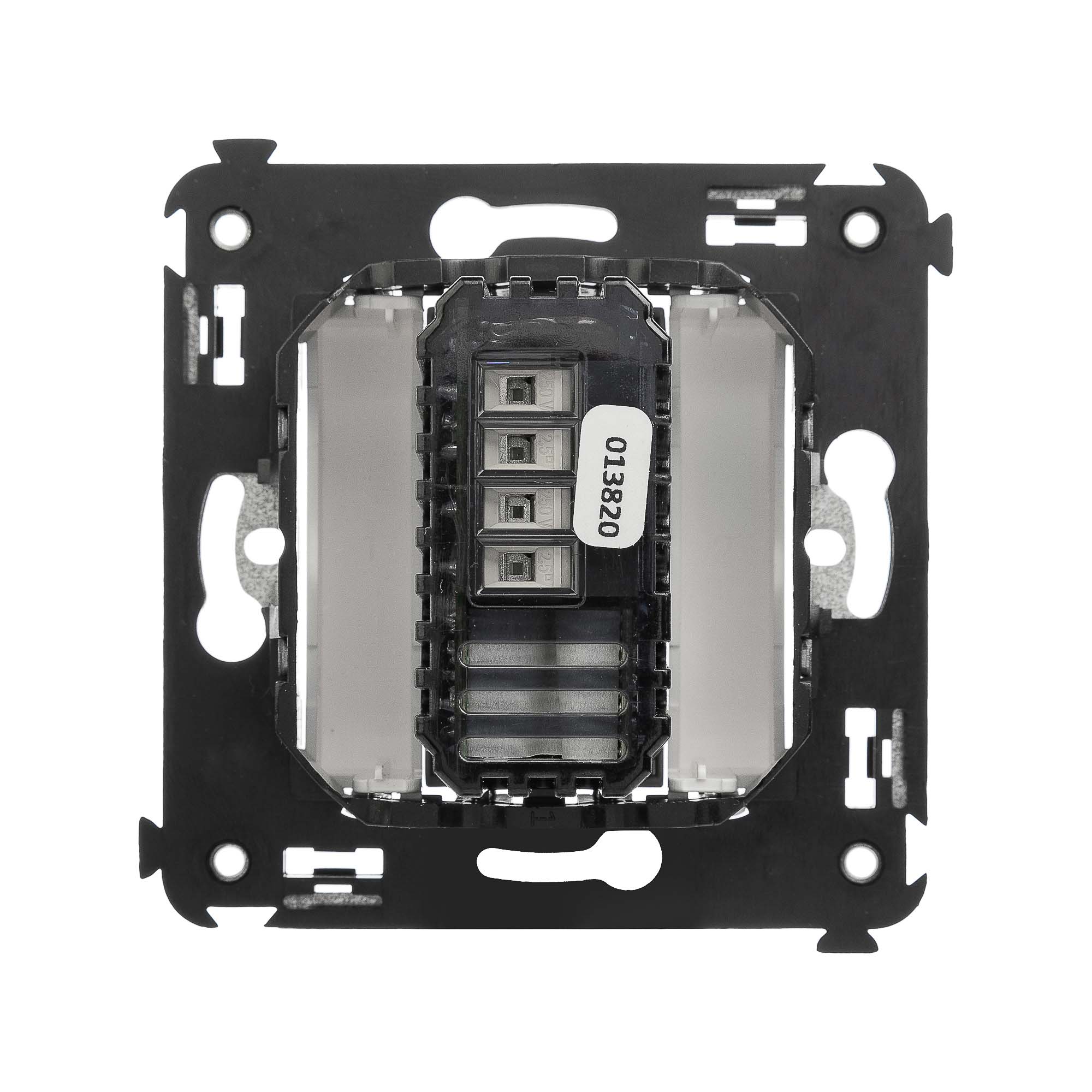 Диммер кнопочный в стену для LED ламп, "Avanti", "Белое облако"