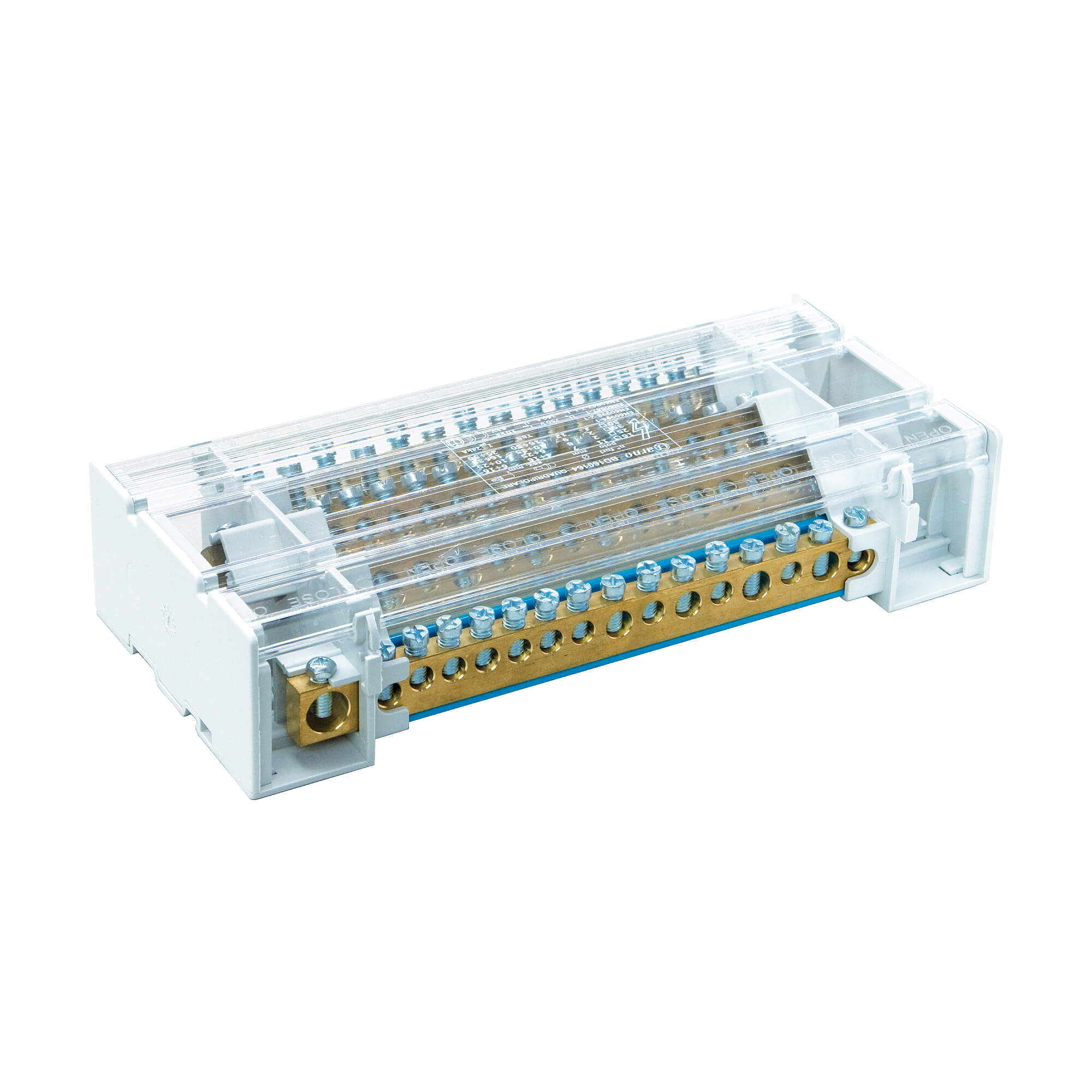 Блок распределения многополюсный выносная клемма ввода 4 полюса, 160А 1/95кв.мм, 16/25кв.мм