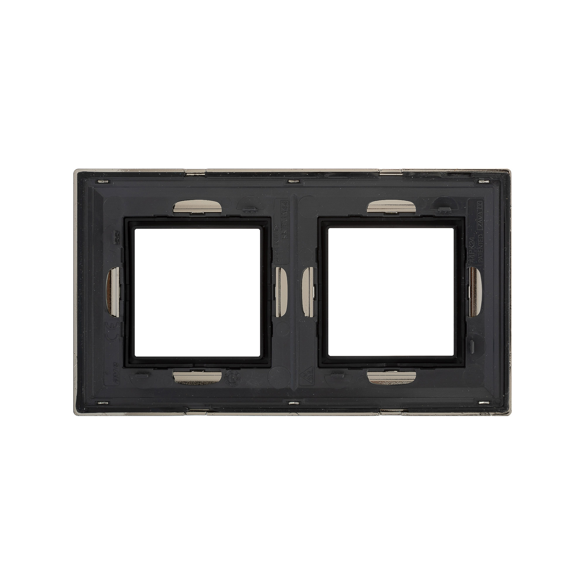 Рамка из металла, "Avanti", никелированная, 2 поста (4 мод.)