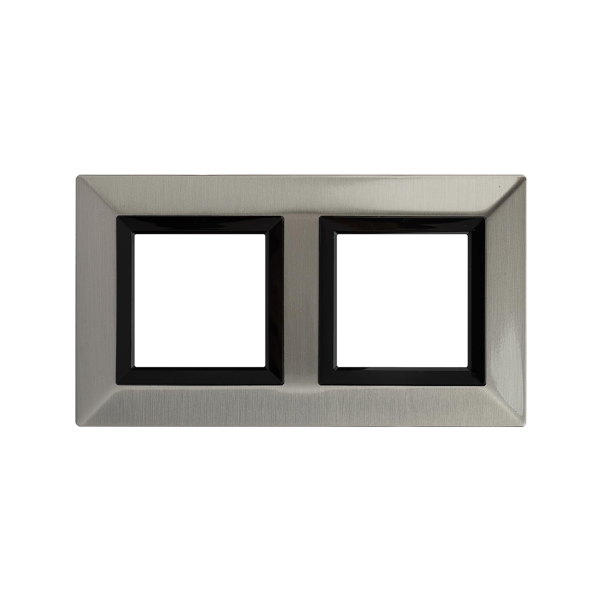 Рамка из металла, "Avanti", никелированная, 2 поста (4 мод.)