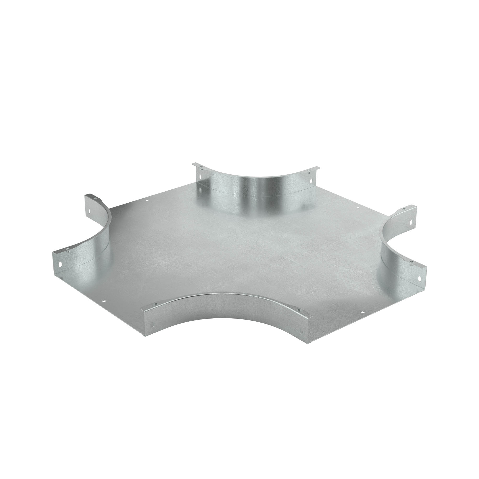 Ответвитель DPX Х-образный горизонтальный 400х35, в комплекте с крепежными элементами и соединительными пластинами, необходимыми для монтажа, горячеоцинкованный