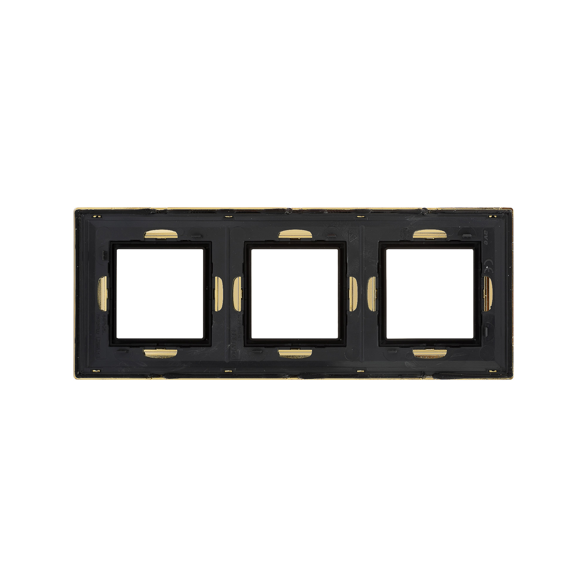 Рамка из металла, "Avanti", золотая, 3 поста (6 мод.)