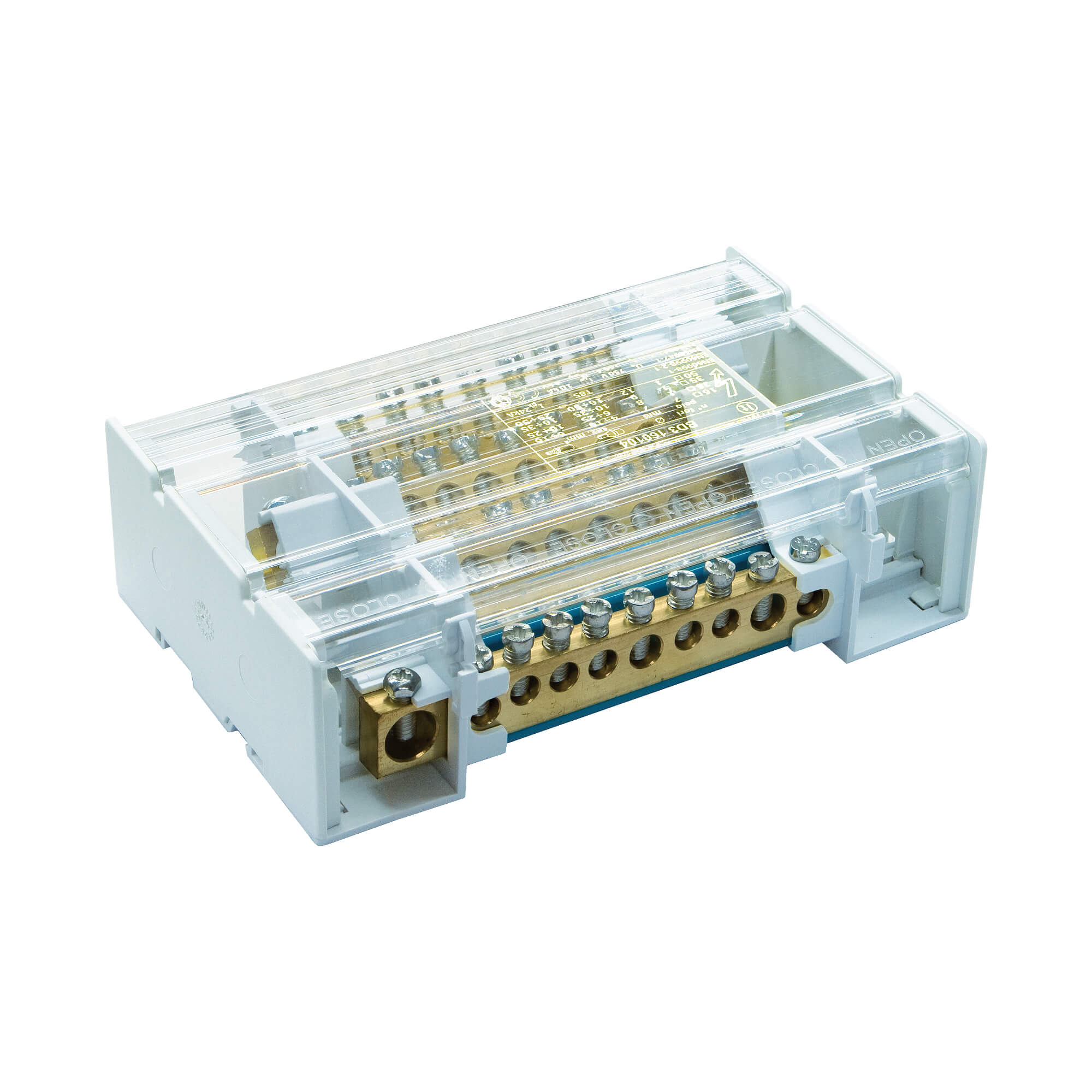 Блок распределения многополюсный выносная клемма ввода 4 полюса, 160А 1/95кв.мм, 10/25кв.мм