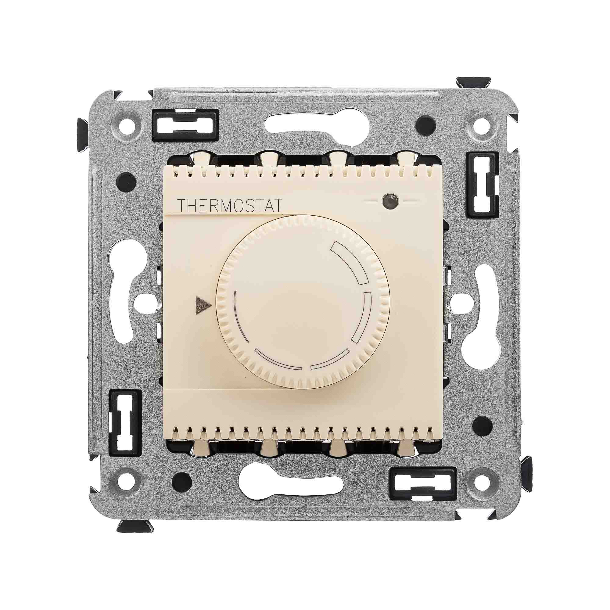 Термостат для теплых полов в стену, "Avanti", "Ванильная дымка"