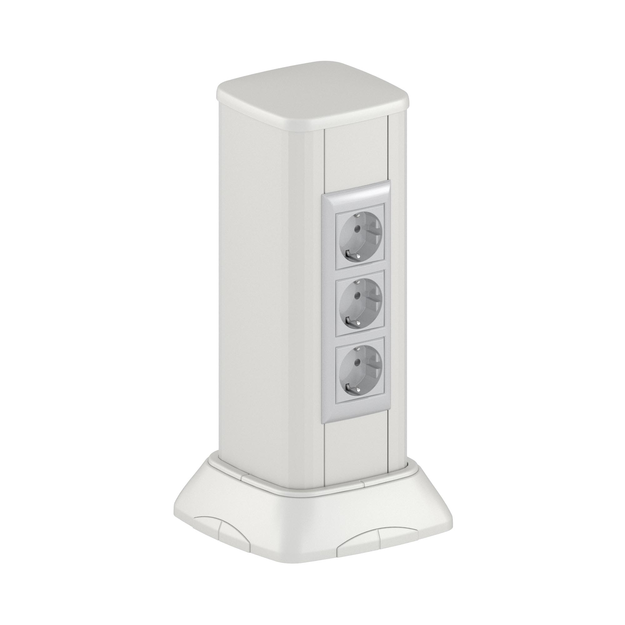 Миниколонна алюминиевая 0,35 м, цвет светло-серебристый металлик