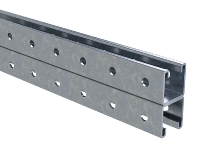 Двойной С-образный профиль 41х41, L2400, толщ.2,5 мм, горячеоцинкованный