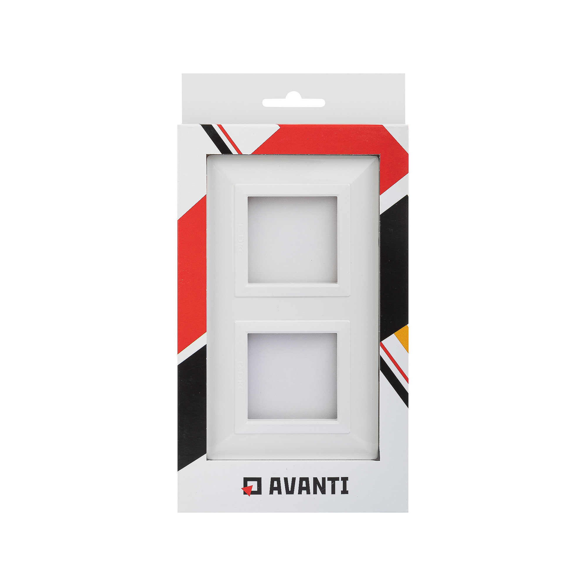 Рамка из металла, "Avanti", белая, 2 поста (4 мод.)