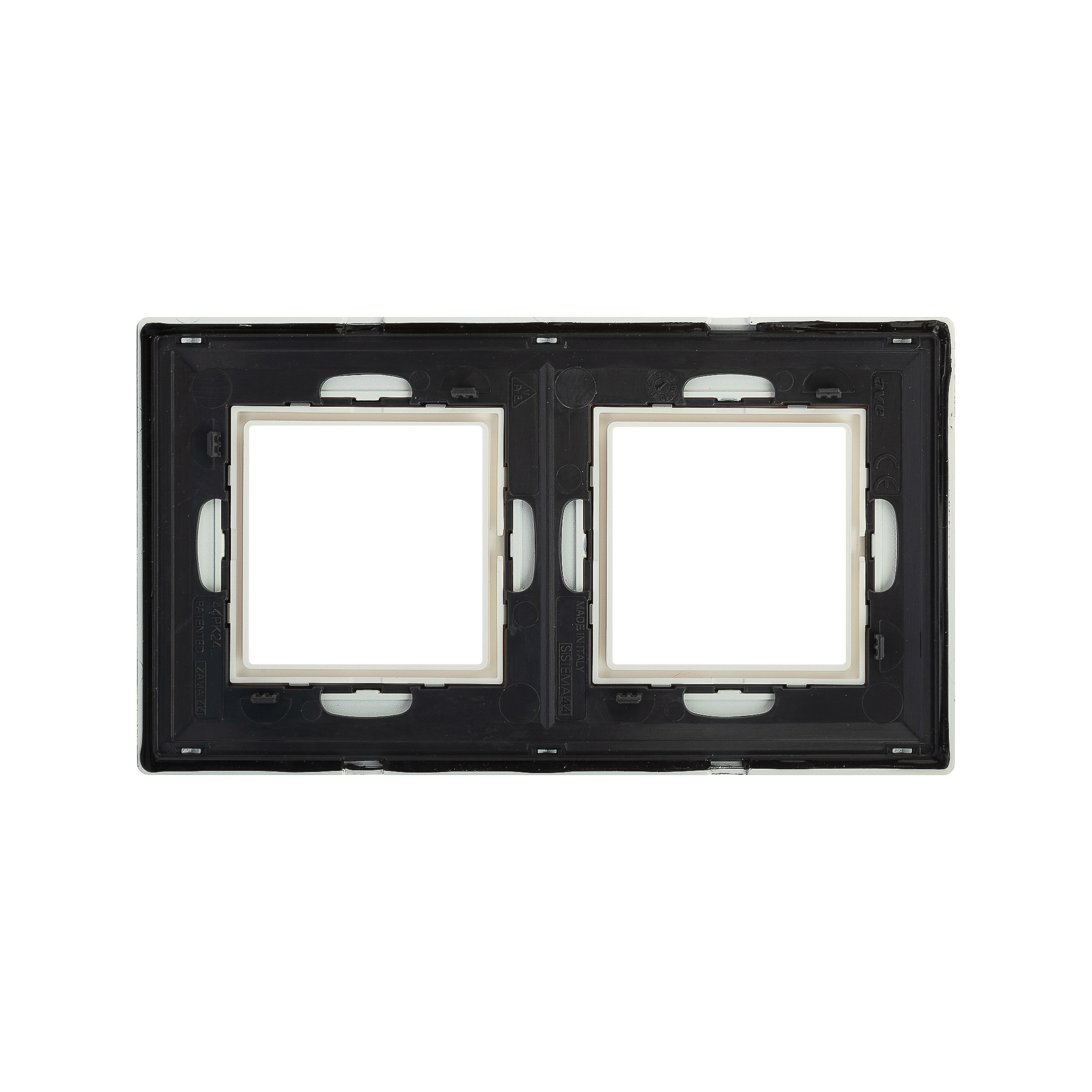 Рамка из металла, "Avanti", белая, 2 поста (4 мод.)