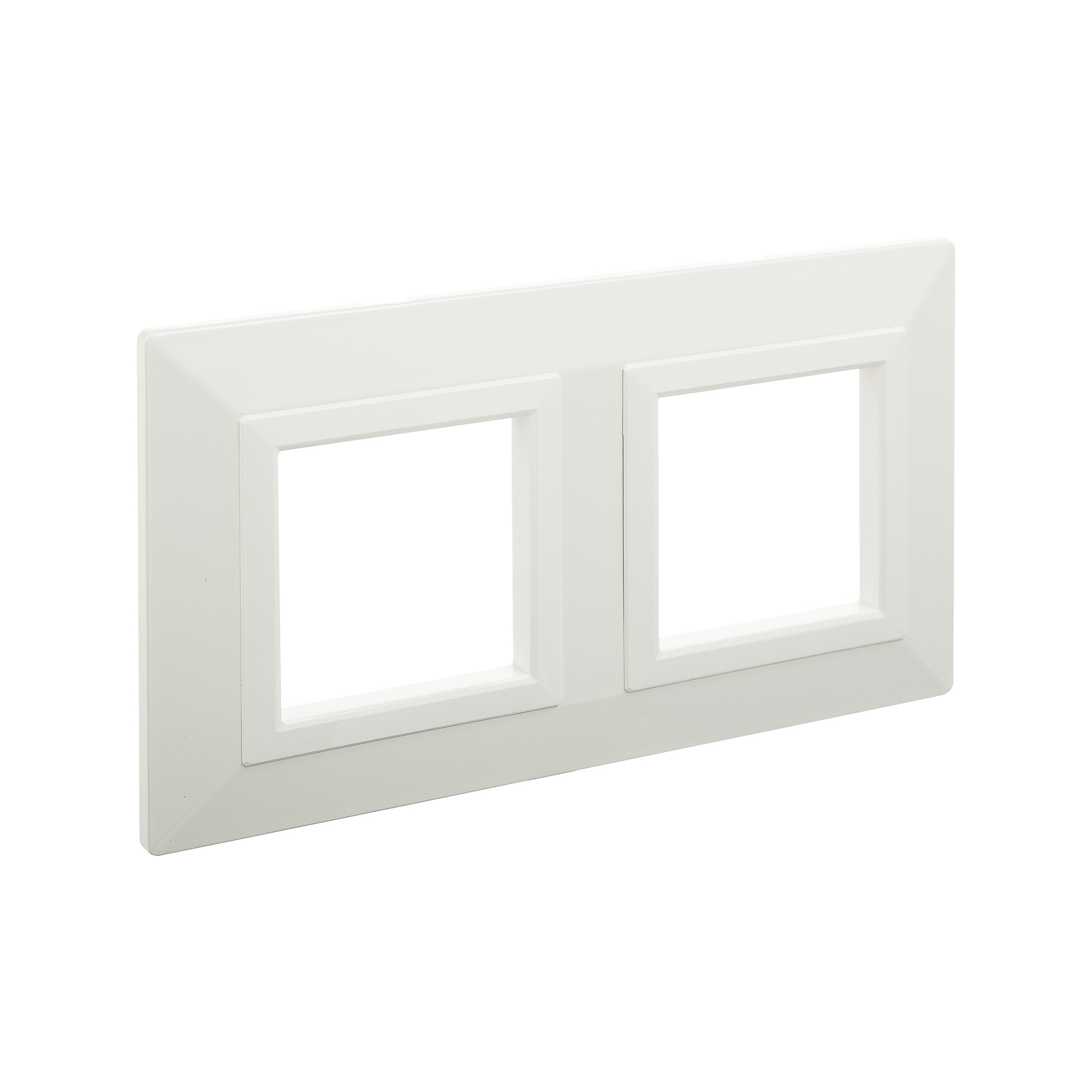 Рамка из металла, "Avanti", белая, 2 поста (4 мод.)