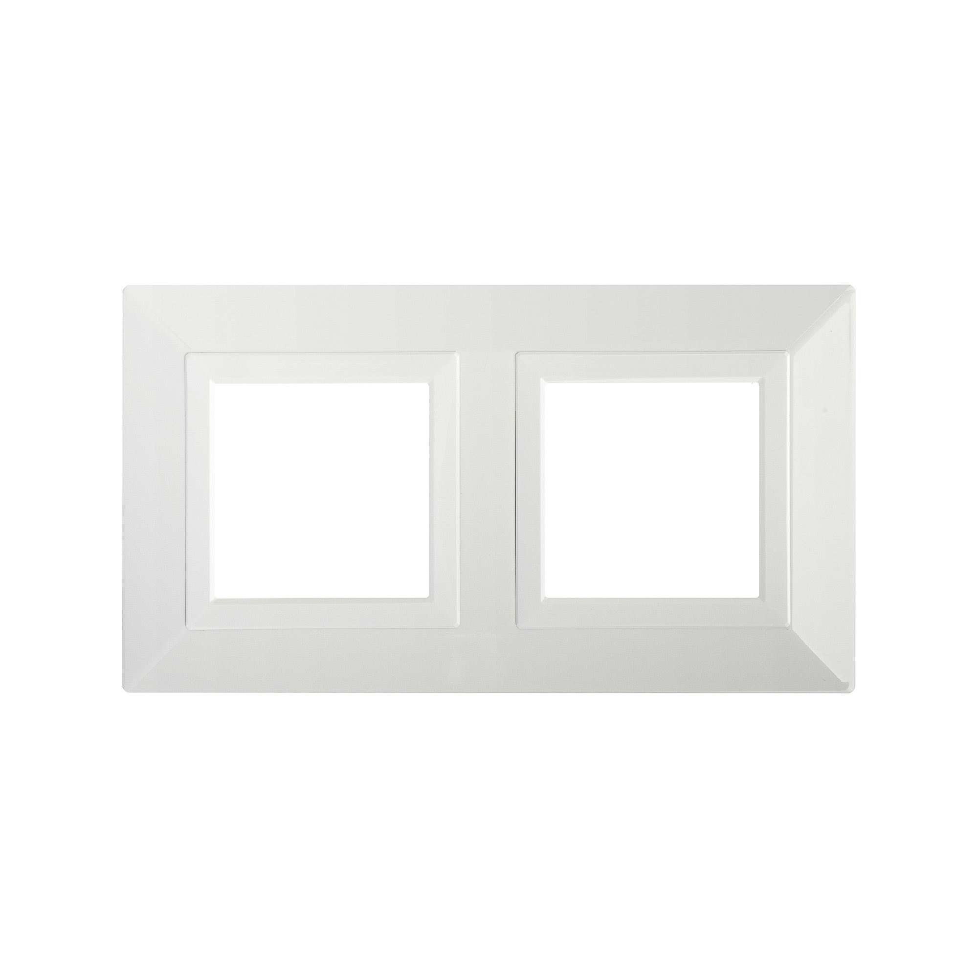 Рамка из металла, "Avanti", белая, 2 поста (4 мод.)