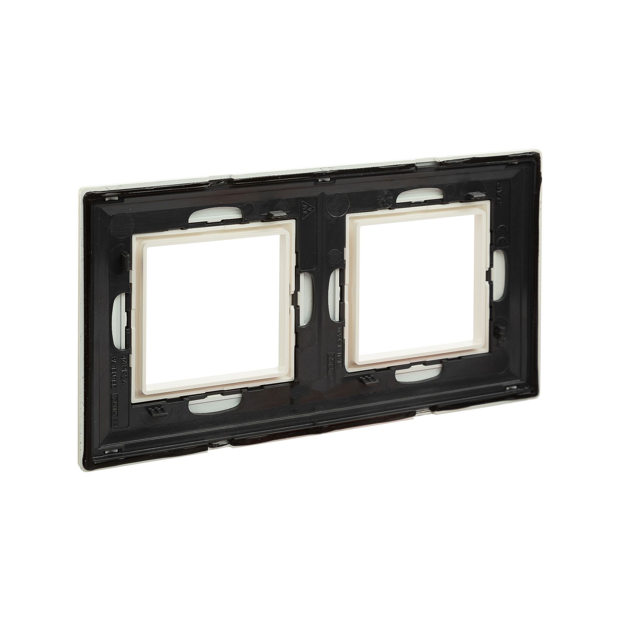 Рамка из металла, "Avanti", белая, 2 поста (4 мод.)