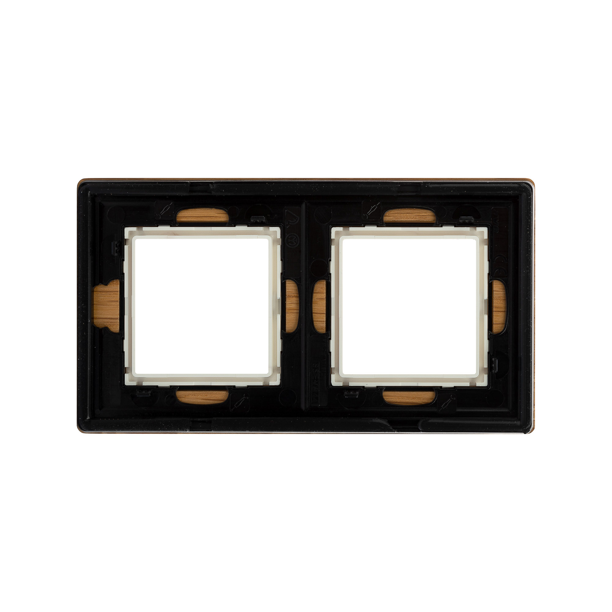 Рамка из натурального дерева, "Avanti", беленый дуб, 2 поста (4 мод.)