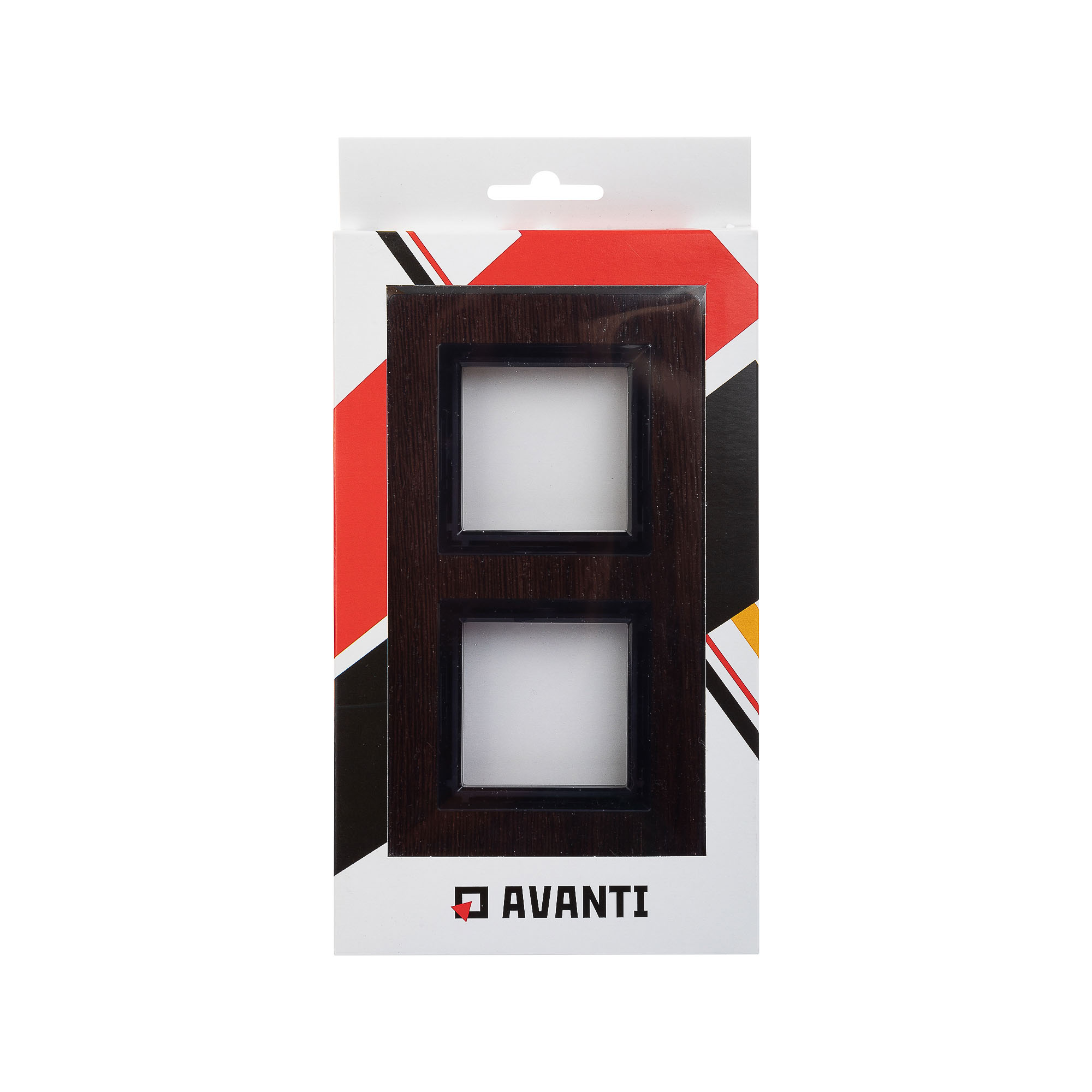 Рамка из натурального дерева, "Avanti", венге, 2 поста (4 мод.)