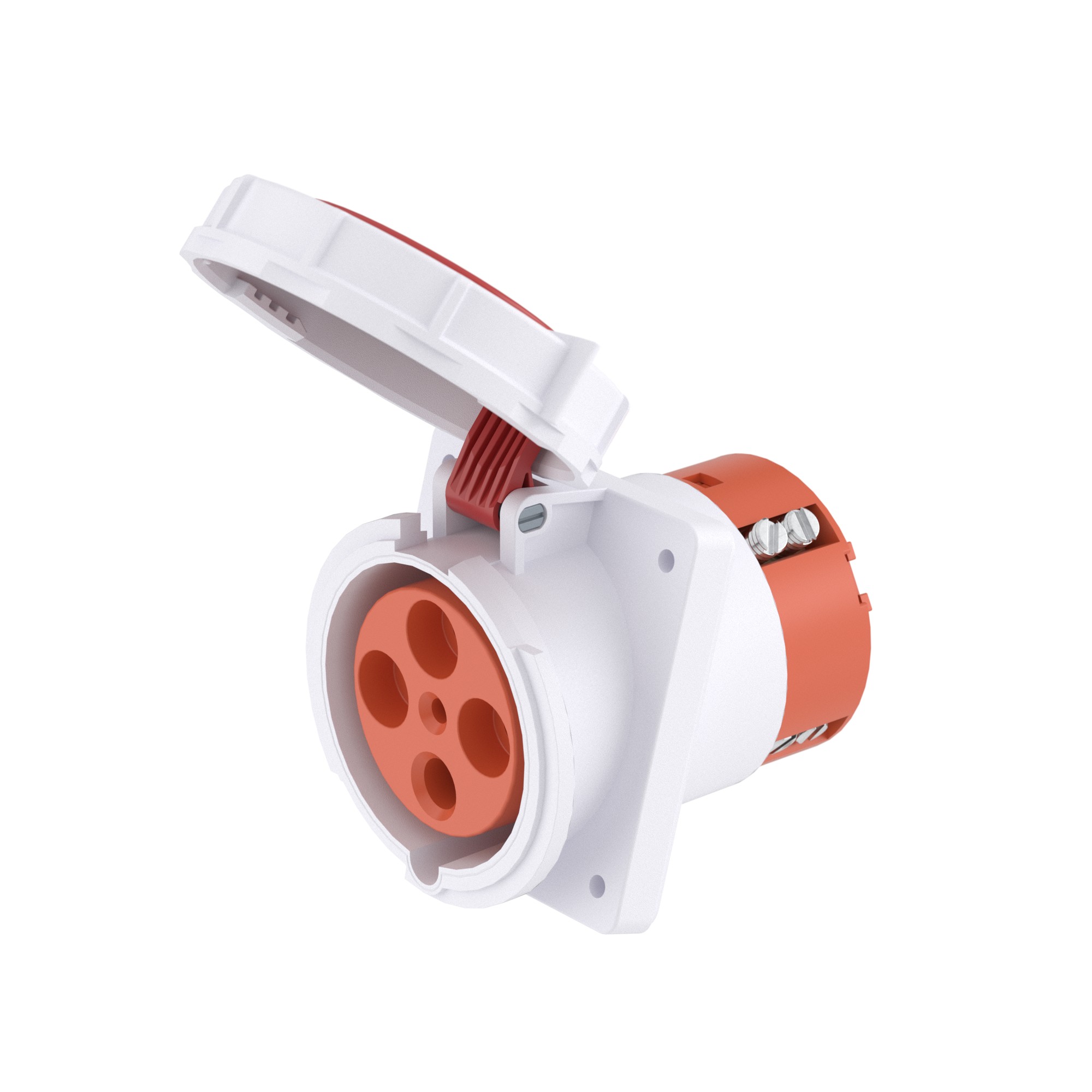 Розетка панельная с наклоном PAS IP67 125A 3P+E 400В