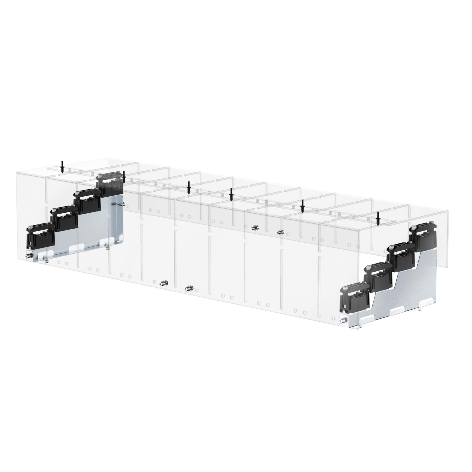 Комплект защитного кожуха ступенчатой шинной системы 4P