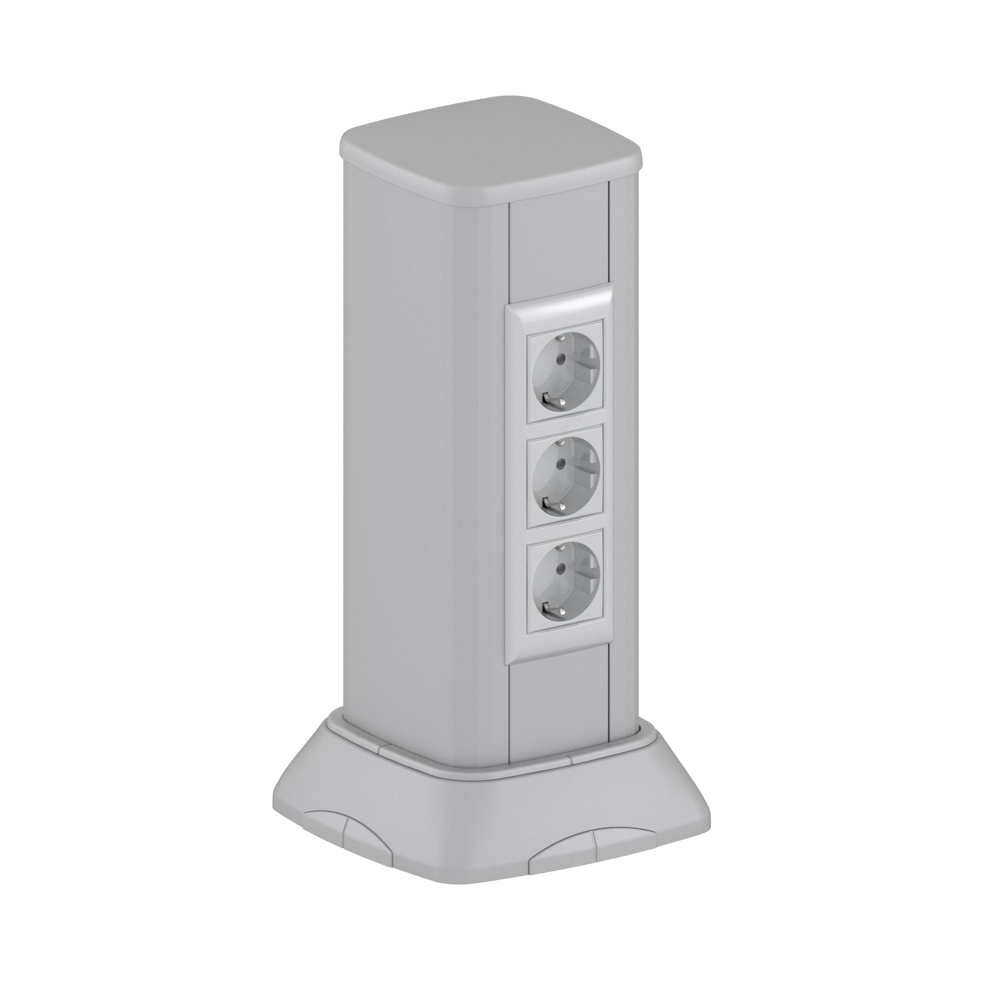 Миниколонна алюминиевая 0,35 м, цвет темно-серебристый металлик