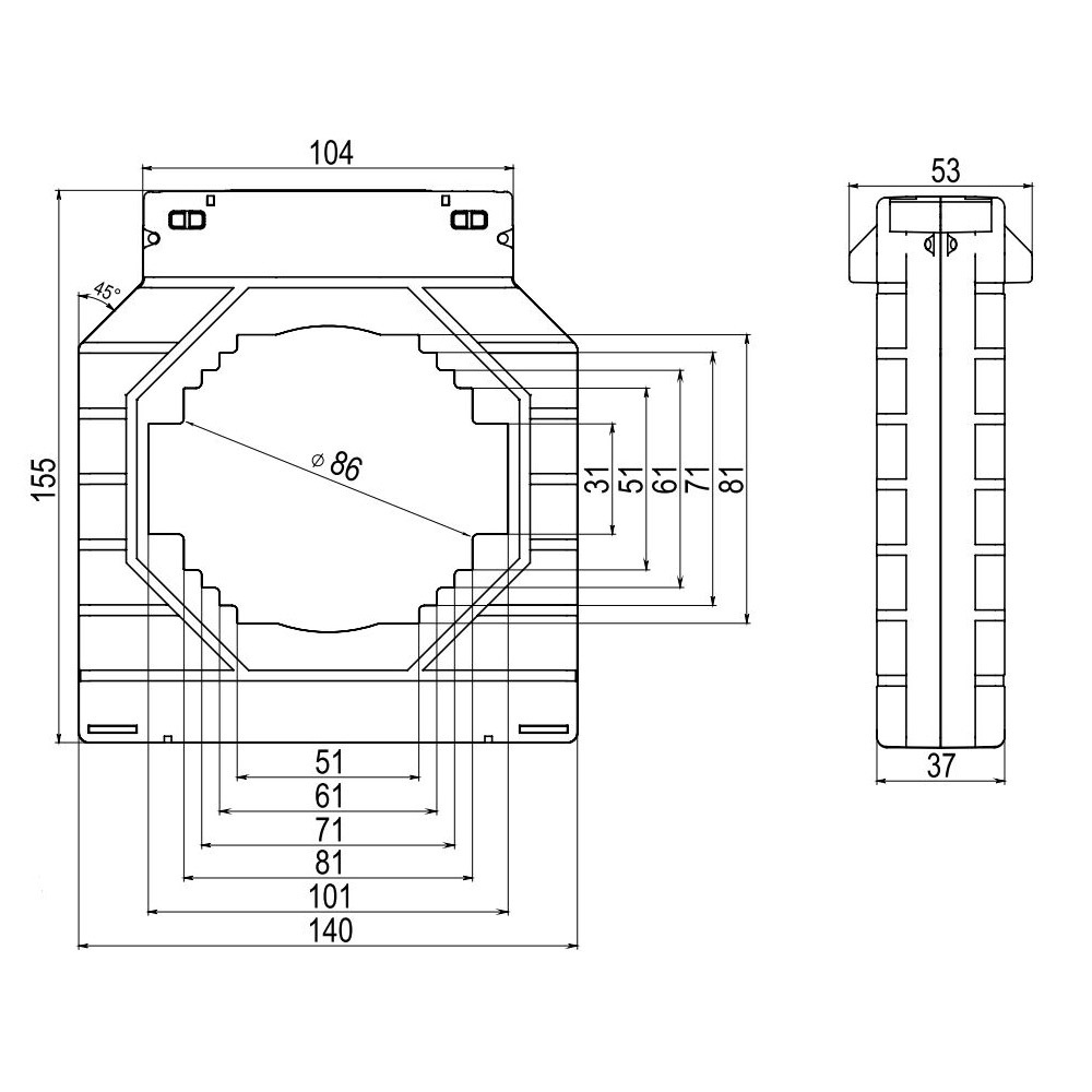 Чертеж CT100-1250-0.5-15