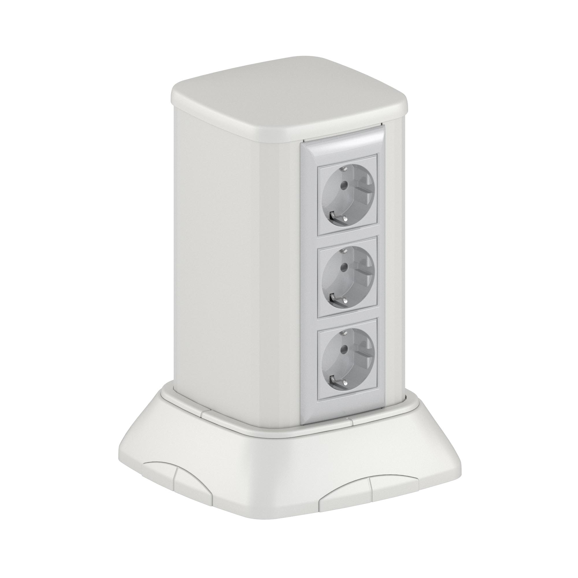 Миниколонна алюминиевая 0,25 м, цвет светло-серебристый металлик