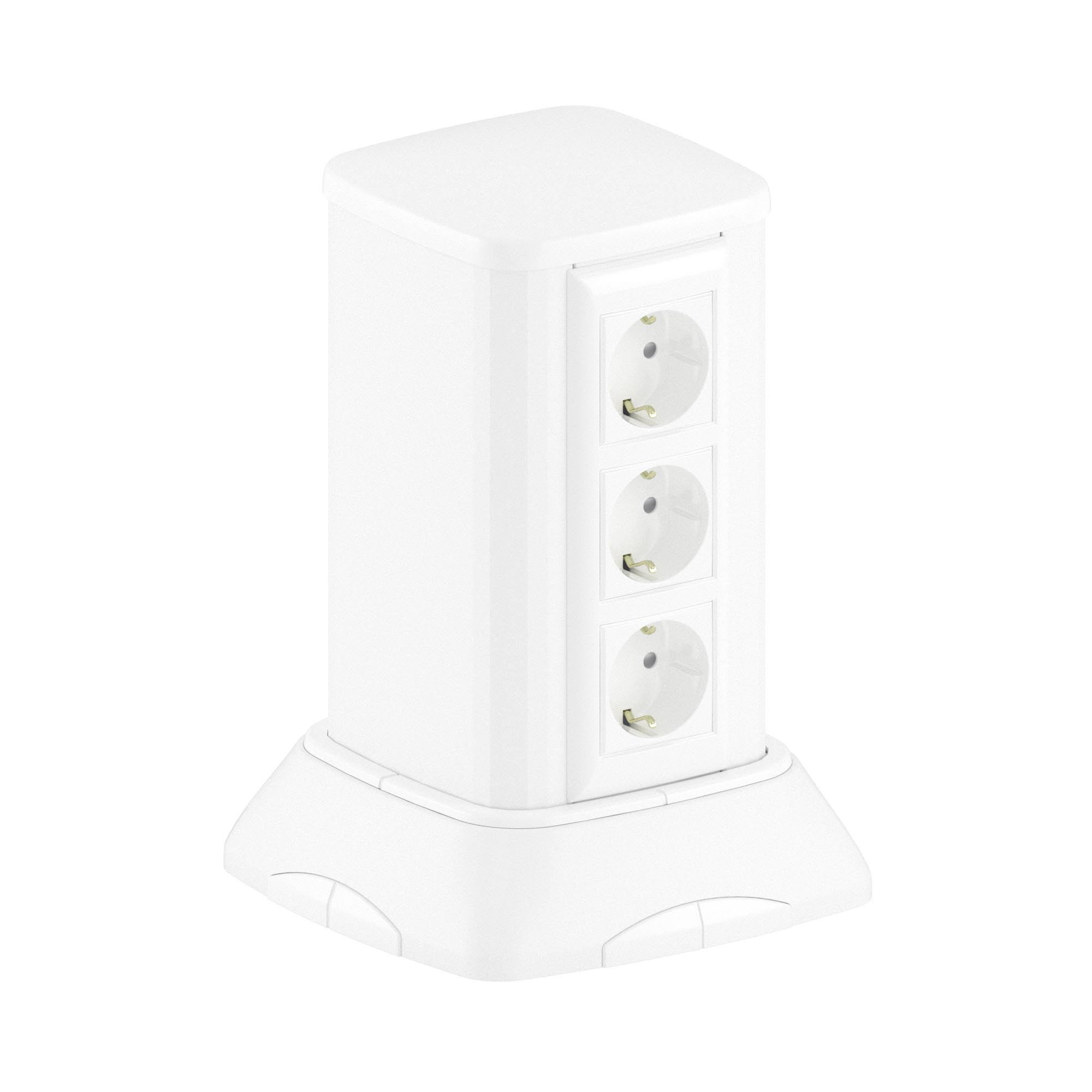 Миниколонна алюминиевая, 0.25м, цвет белый