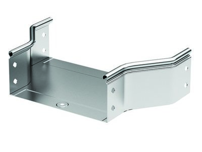 Переходник RRC симметричный 600/300 H100 в комплекте с крепежнымиэлементами и соединительными пластинами, необходимыми для монтажа, цинк-ламельный