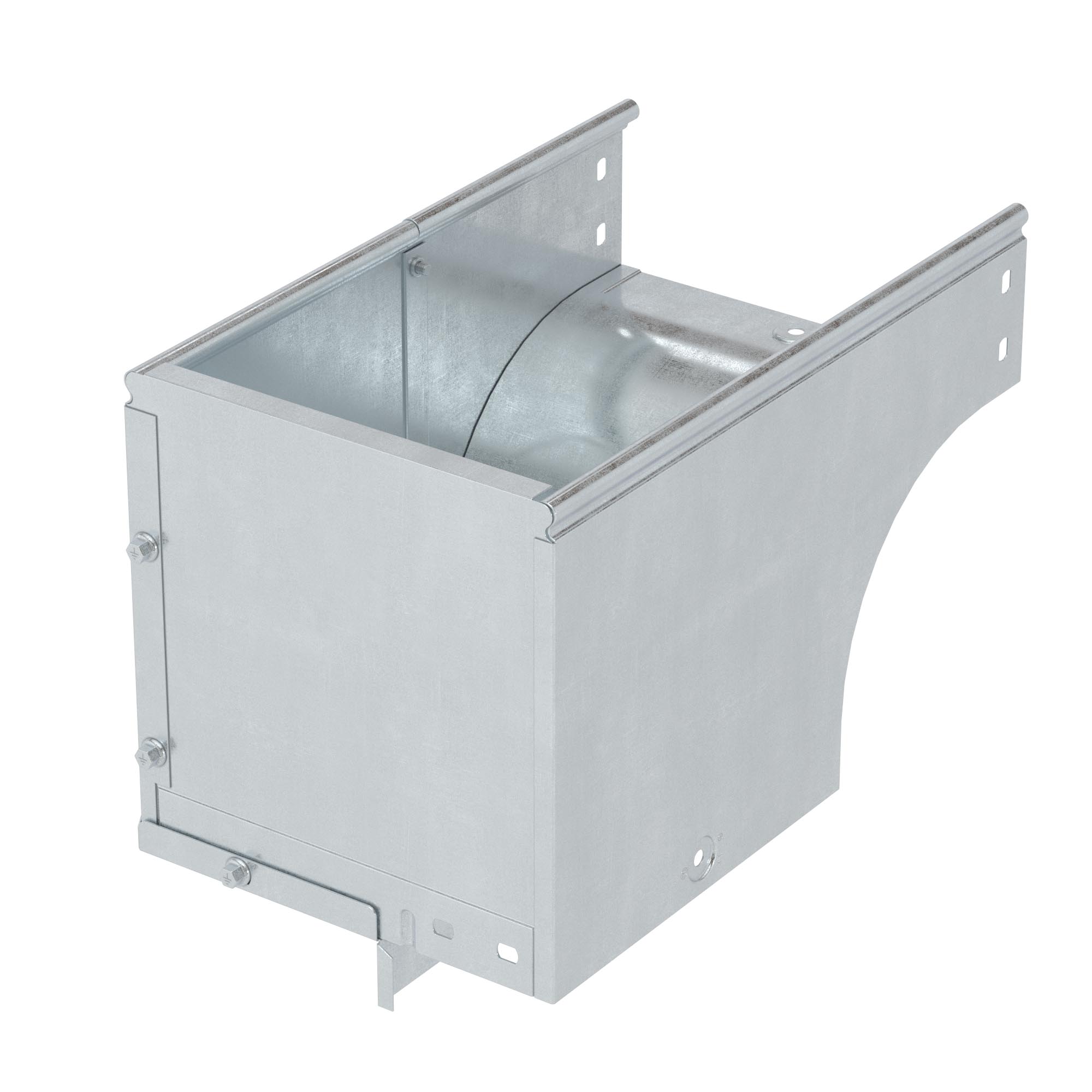 Угол CDSS 90 вертикальный внеш. переходник лев. осн. 150 H80 в комплекте с крепежными элементами и соединительными пластинами, необходимыми для монтажа, горячеоцинкованный