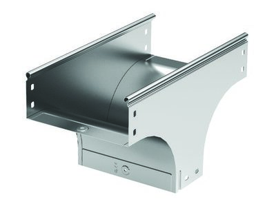 Ответвитель TD Т-образный вертикальный 100/80 в комплекте с крепежными элементами и соединительными пластинами, необходимыми для монтажа, горячеоцинкованный