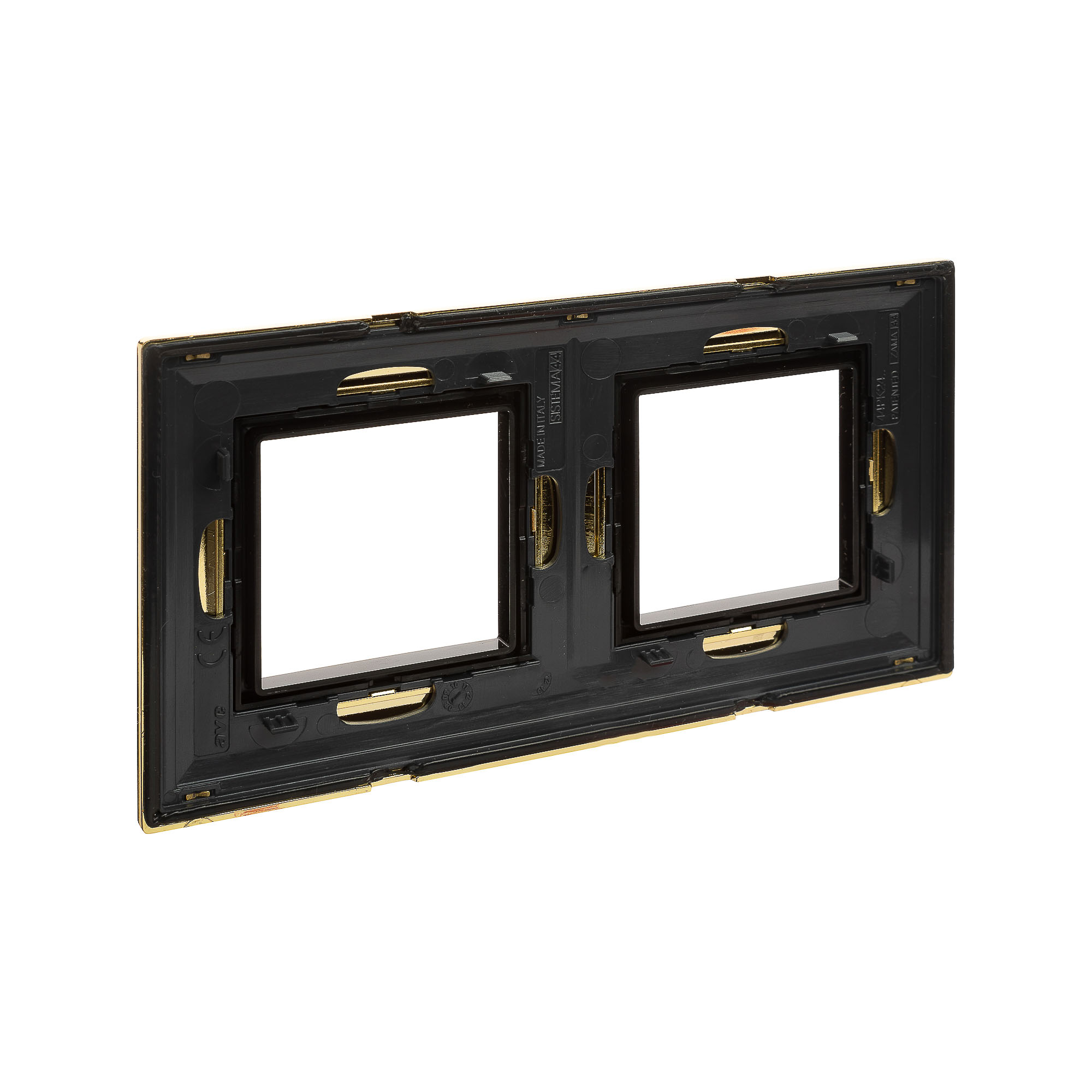 Рамка из металла, "Avanti", золотая, 2 поста (4 мод.)