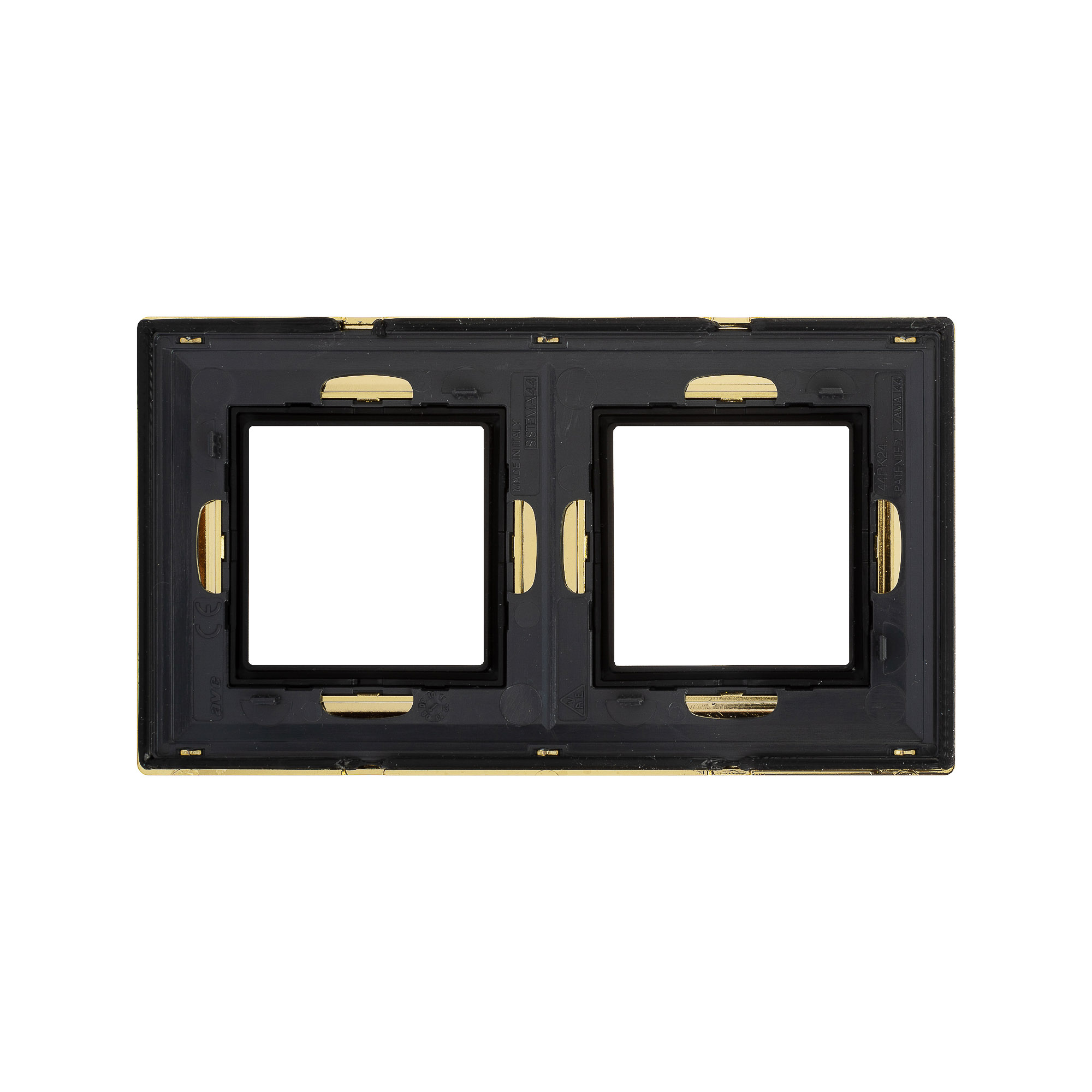 Рамка из металла, "Avanti", золотая, 2 поста (4 мод.)