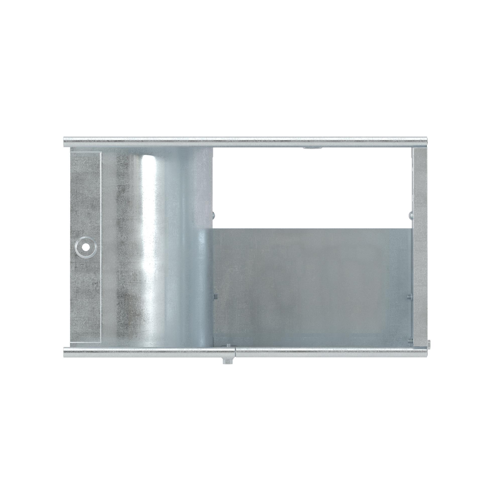 Угол CDSS 90 вертикальный внеш. переходник лев. осн.100 H50 в комплекте с крепежными элементами и соединительными пластинами, необходимыми для монтажа, горячеоцинкованный