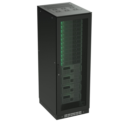 Разобранный напольный 19" IT-CQE 42U 600х2000х800, двери перфорированная + перфорированная, RAL9005