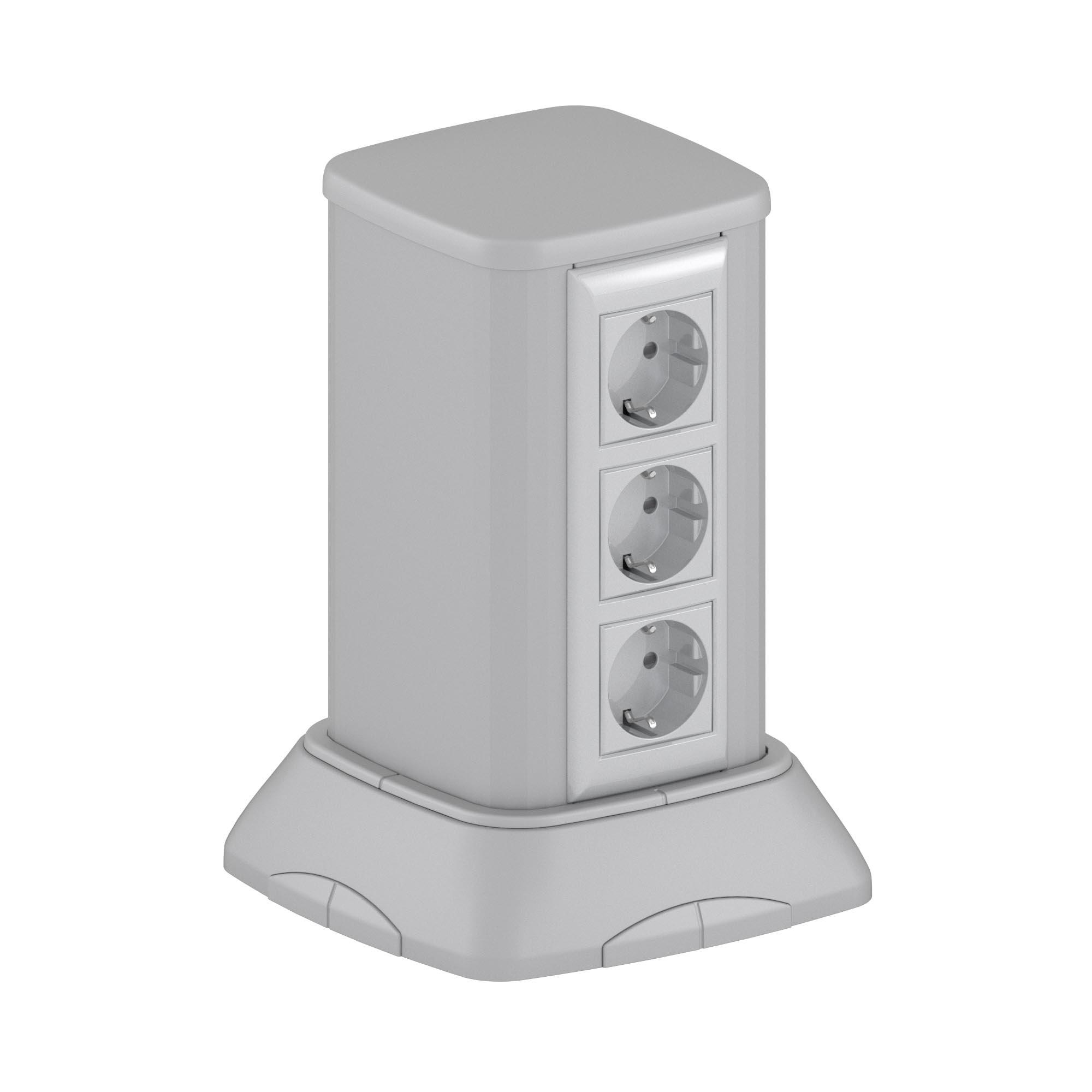 Миниколонна алюминиевая, 0.25м, цвет темно-серебристый металлик