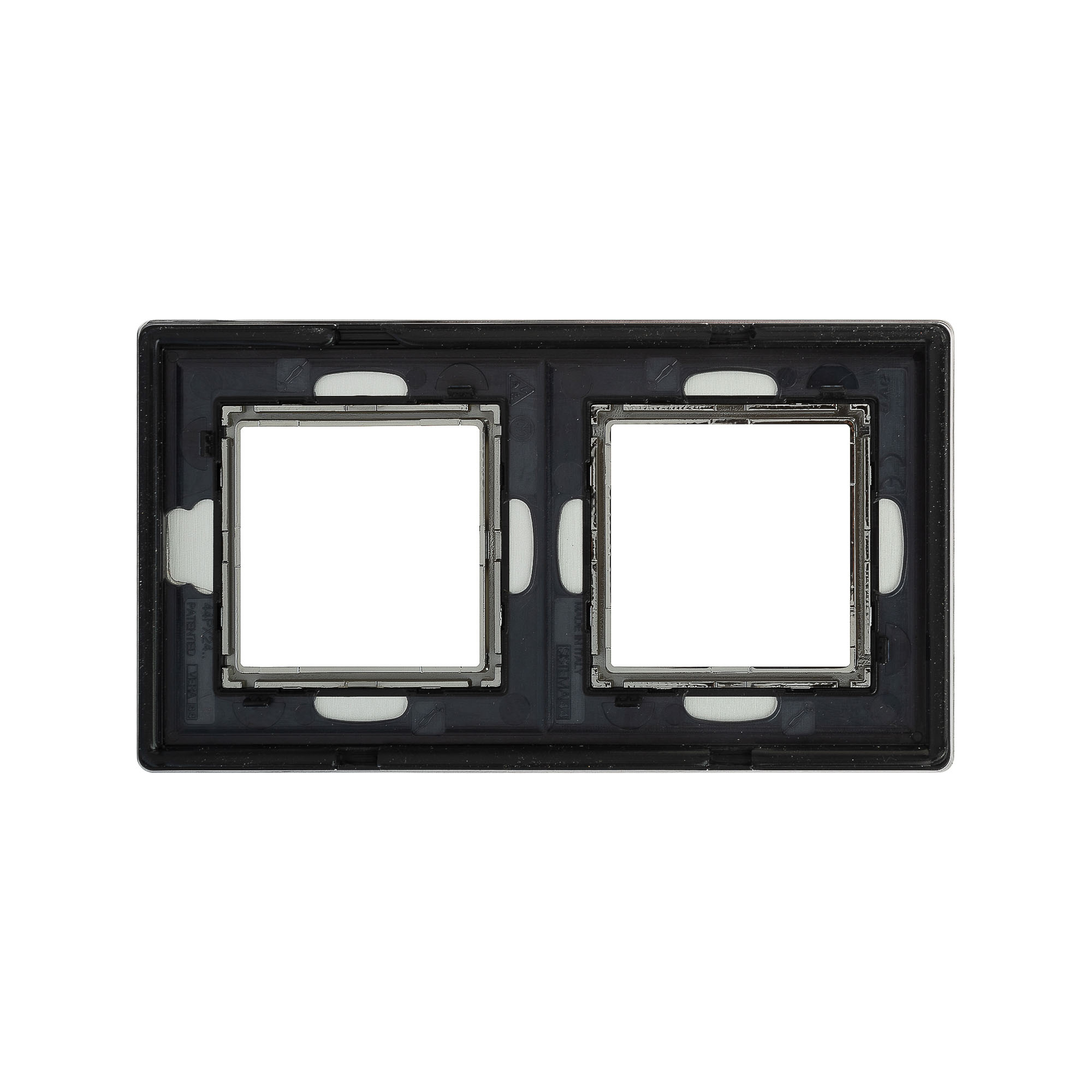 Рамка из алюминия, "Avanti", серая, 2 поста (4 мод.)