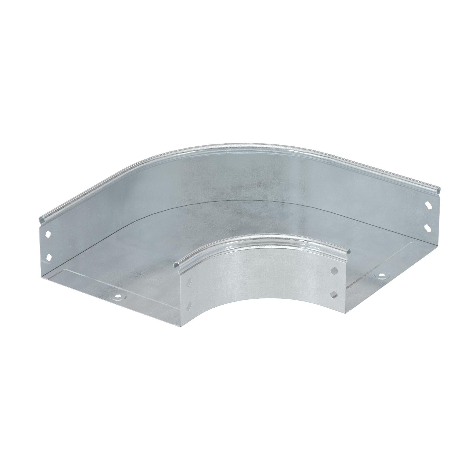 Угол CPO 90 горизонтальный 90° 400x50 в комплекте с крепежными элементами и соединительными пластинами, необходимыми для монтажа, горячеоцинкованный