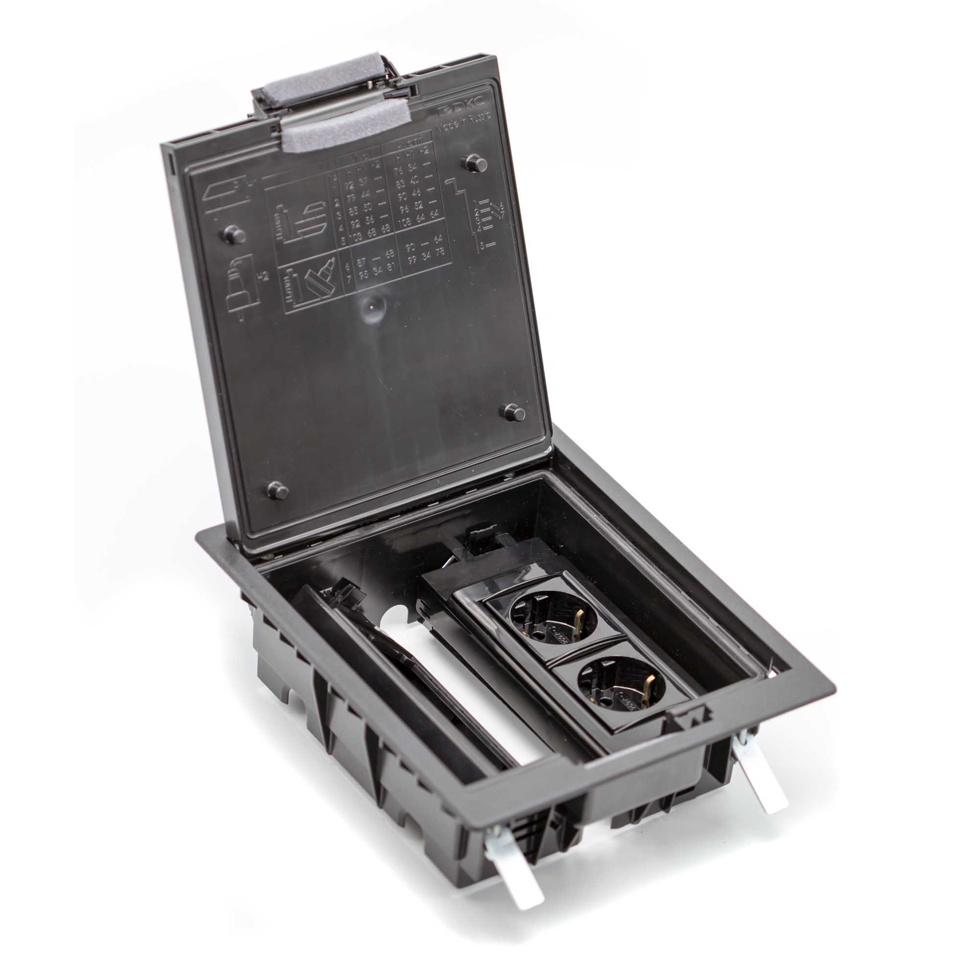 Лючок напольный c изменяемой глубиной, 8 модулей 